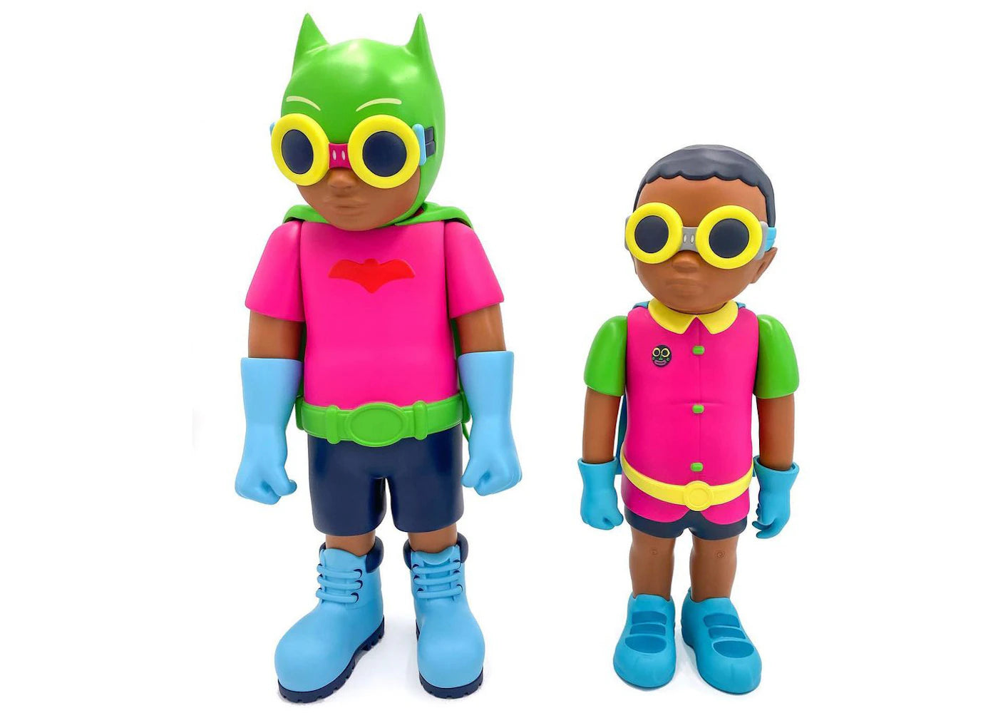 Hebru Brantley Flynamic Duo- Batboy & Sparrow Set of 2 Sculptures