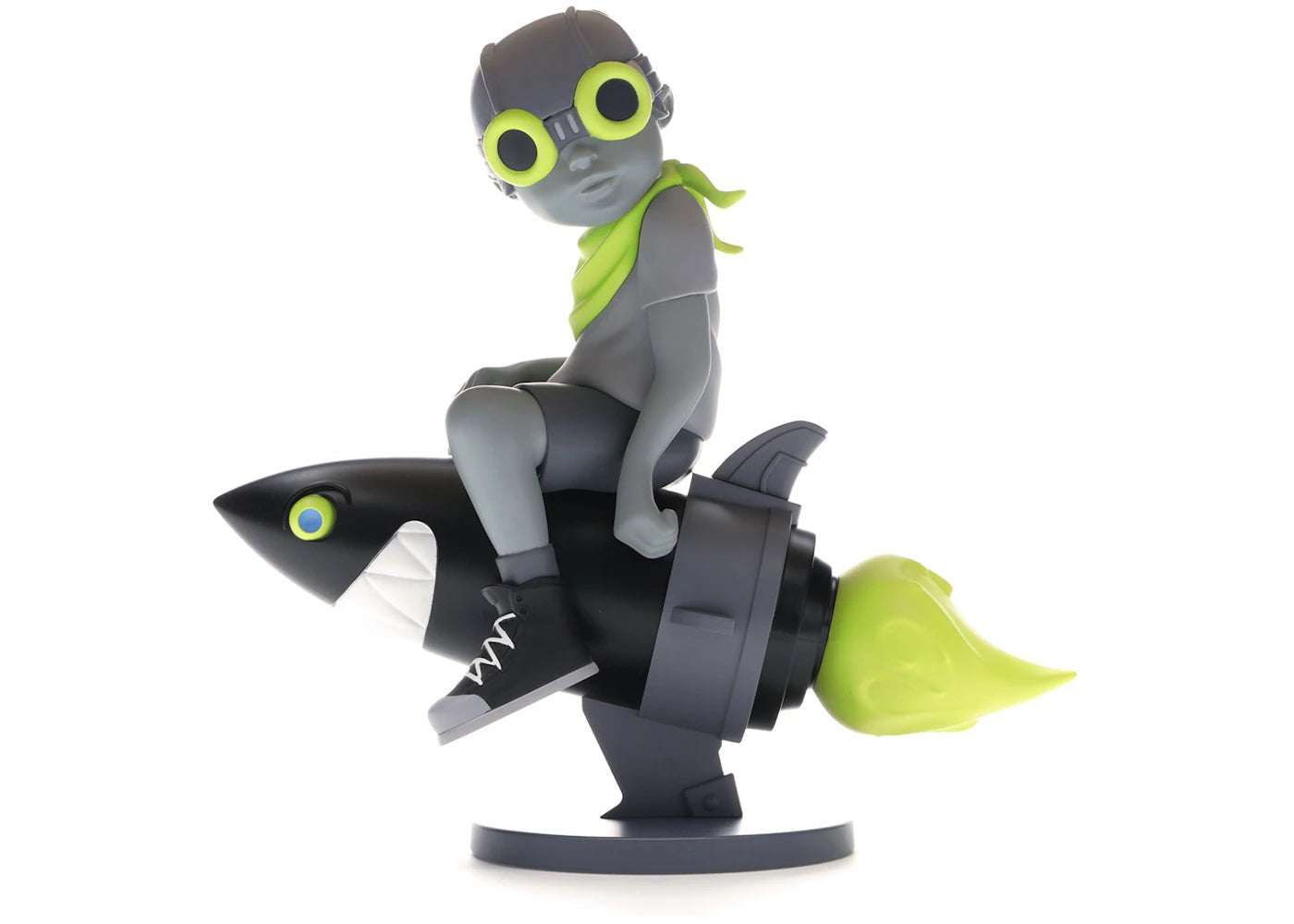 Hebru Brantley x Billionaire Boys Club x Bait Beyond The Beyond Fly Boy Figure 9 Inches Gray/Volt