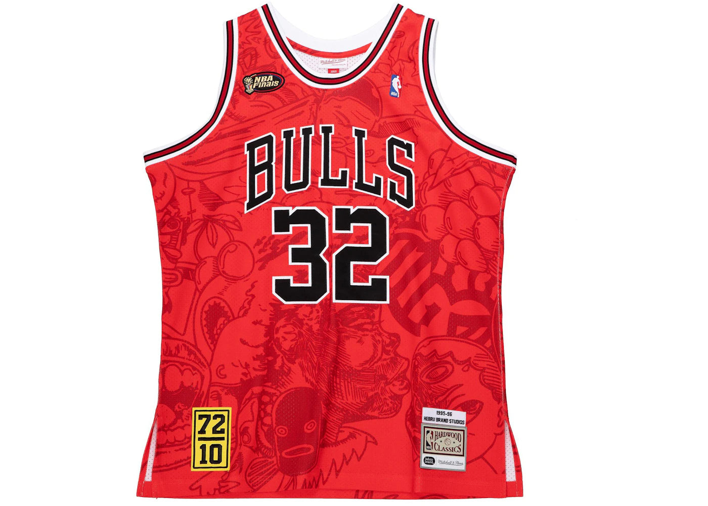 Hebru Brantley x Mitchell & Ness Chicago Bulls Jersey White/Red