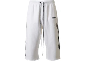 Hellstar Blur 3/4 Shorts White