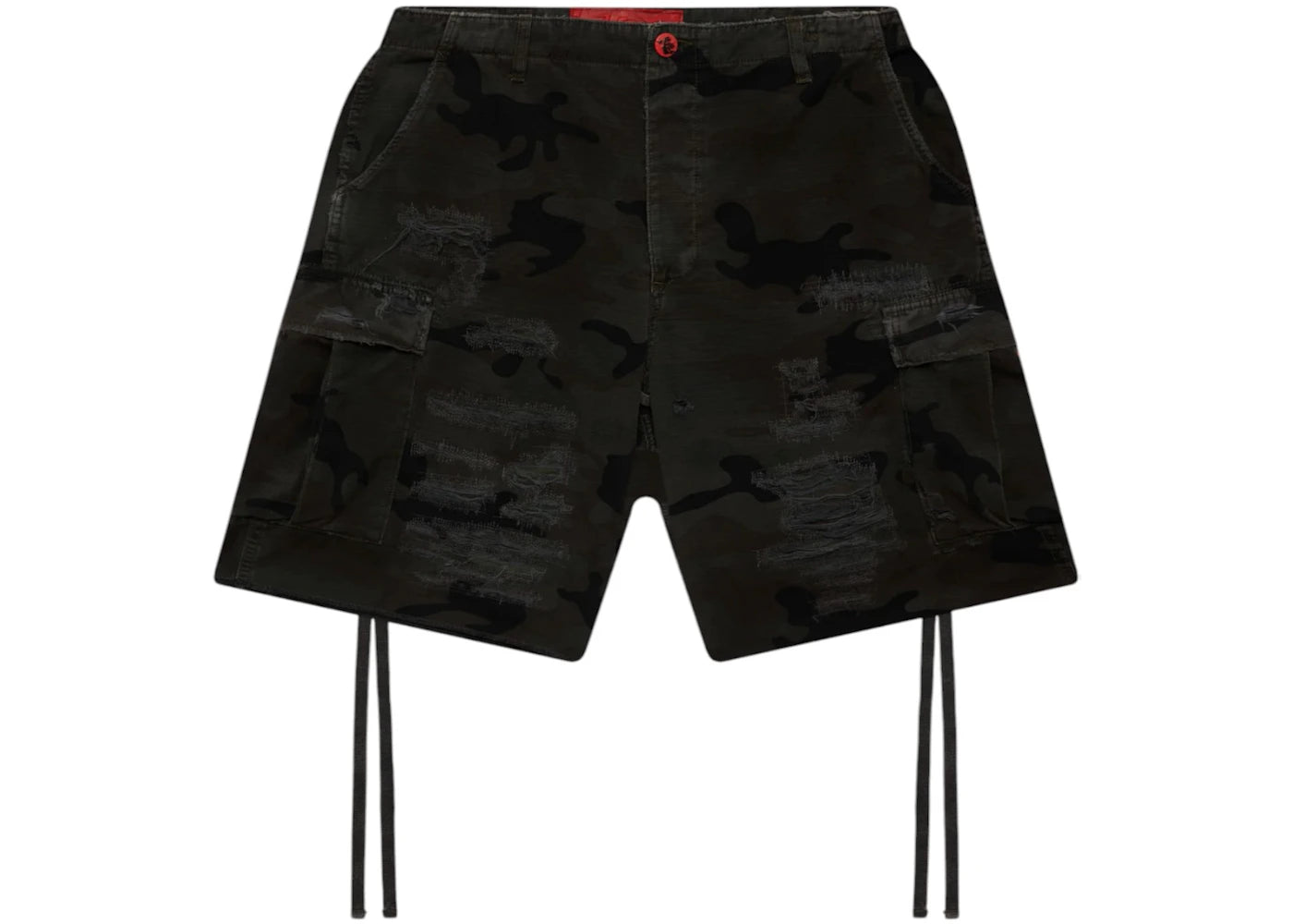 Hellstar Distressed Cargo Shorts Black