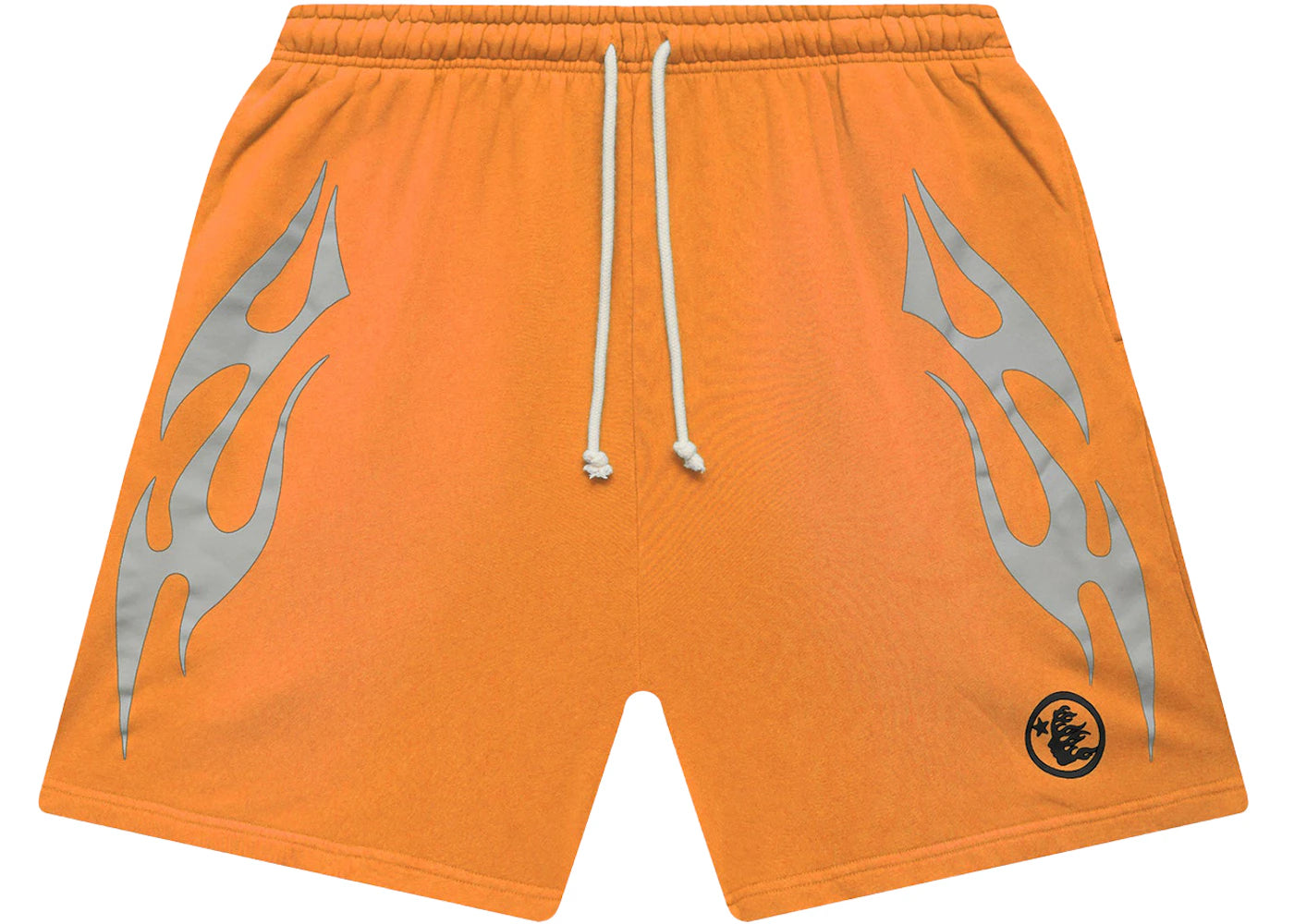 Hellstar Flame Shorts Orange