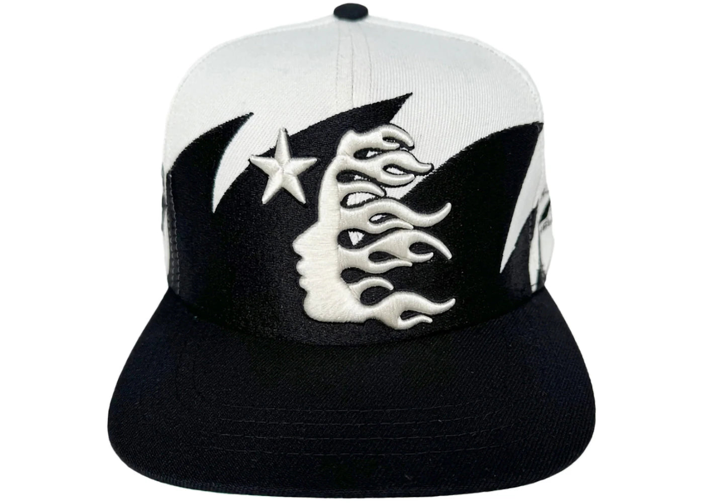 Hellstar Shark Teeth Snapback Off White/Black