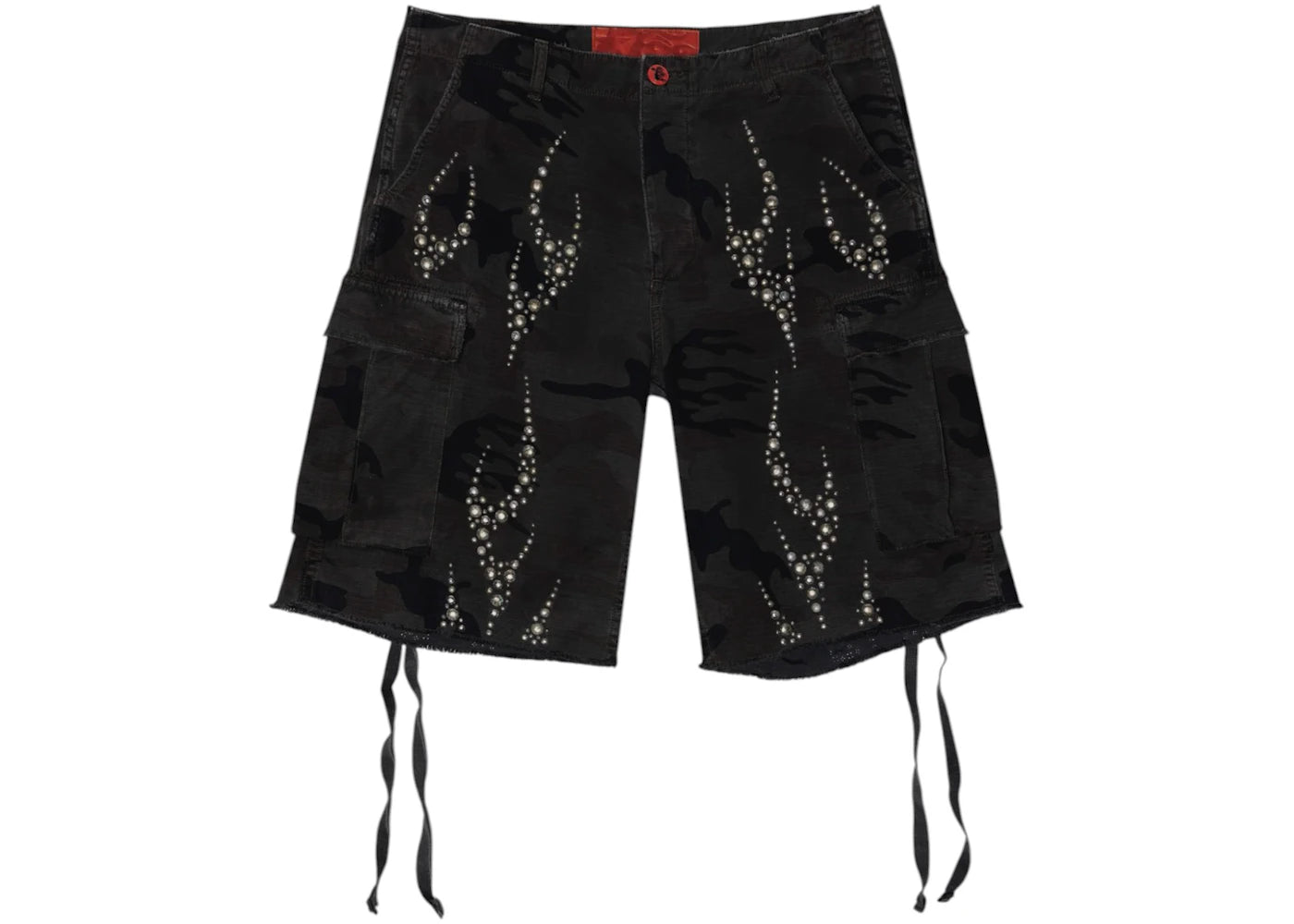 Hellstar Studded Cargo Shorts Camo