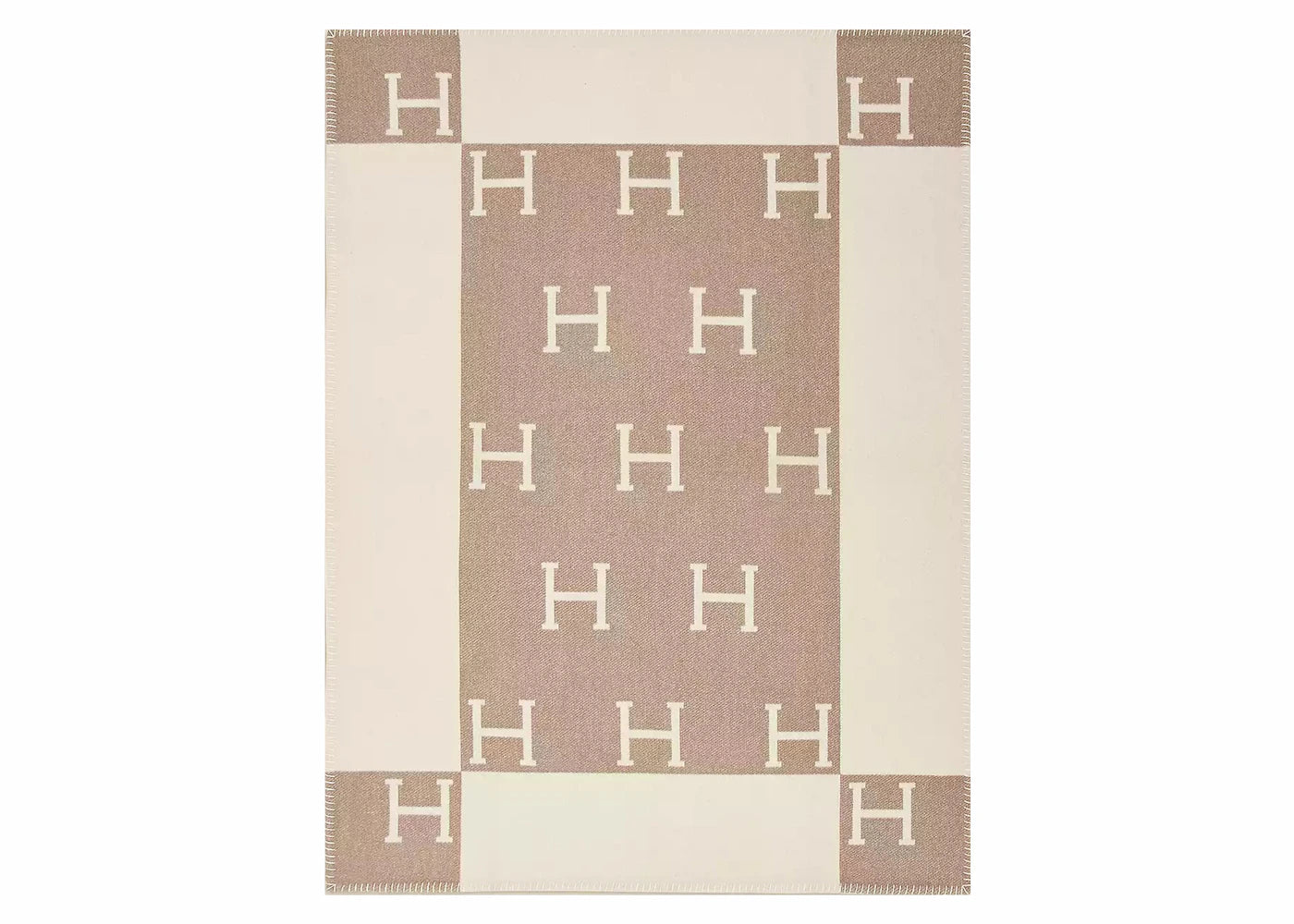 Hermes Avalon Baby Blanket Noisette Moyen/Blanc