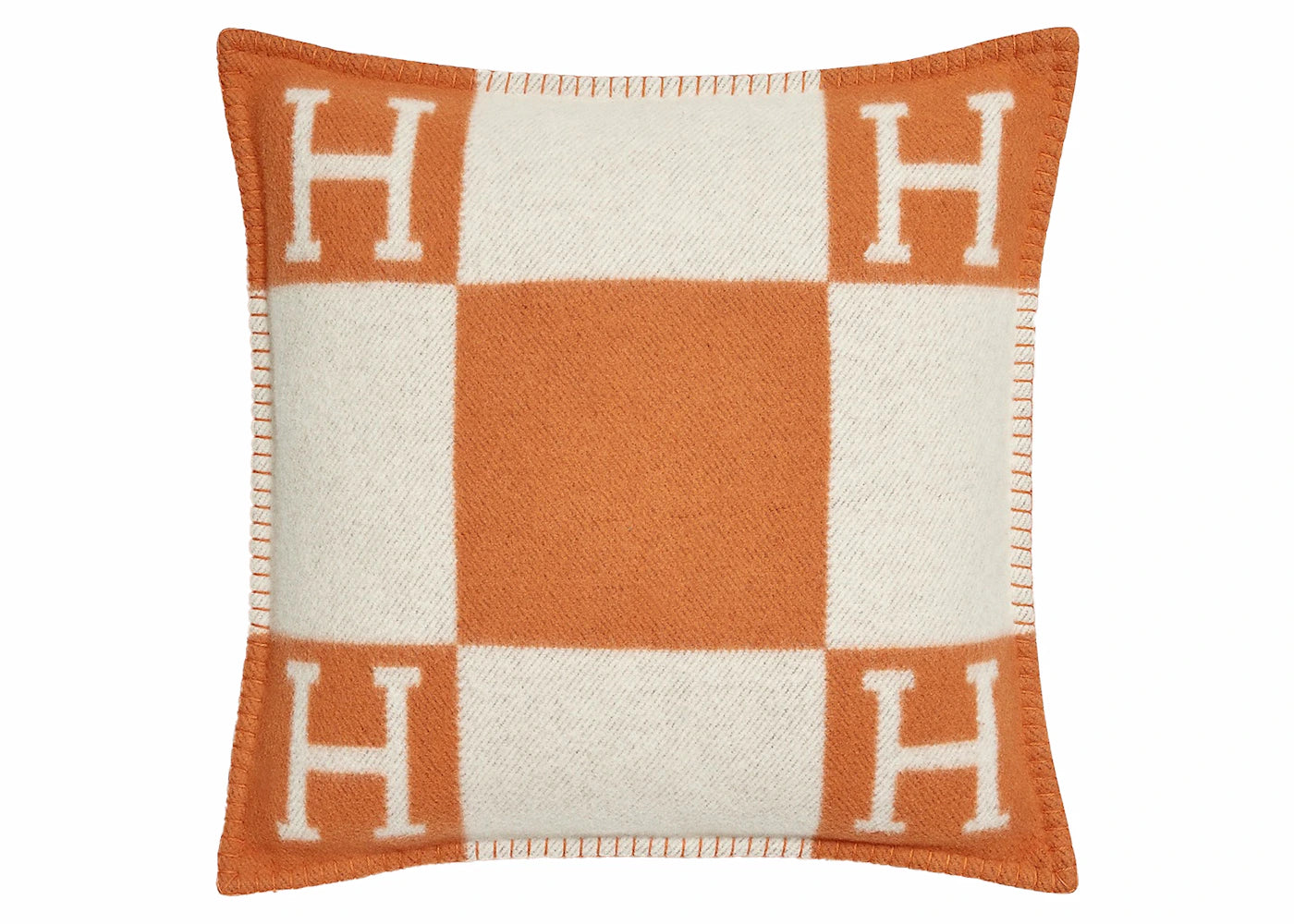 Hermes Avalon Pillow Small Model Ecru/Potiron