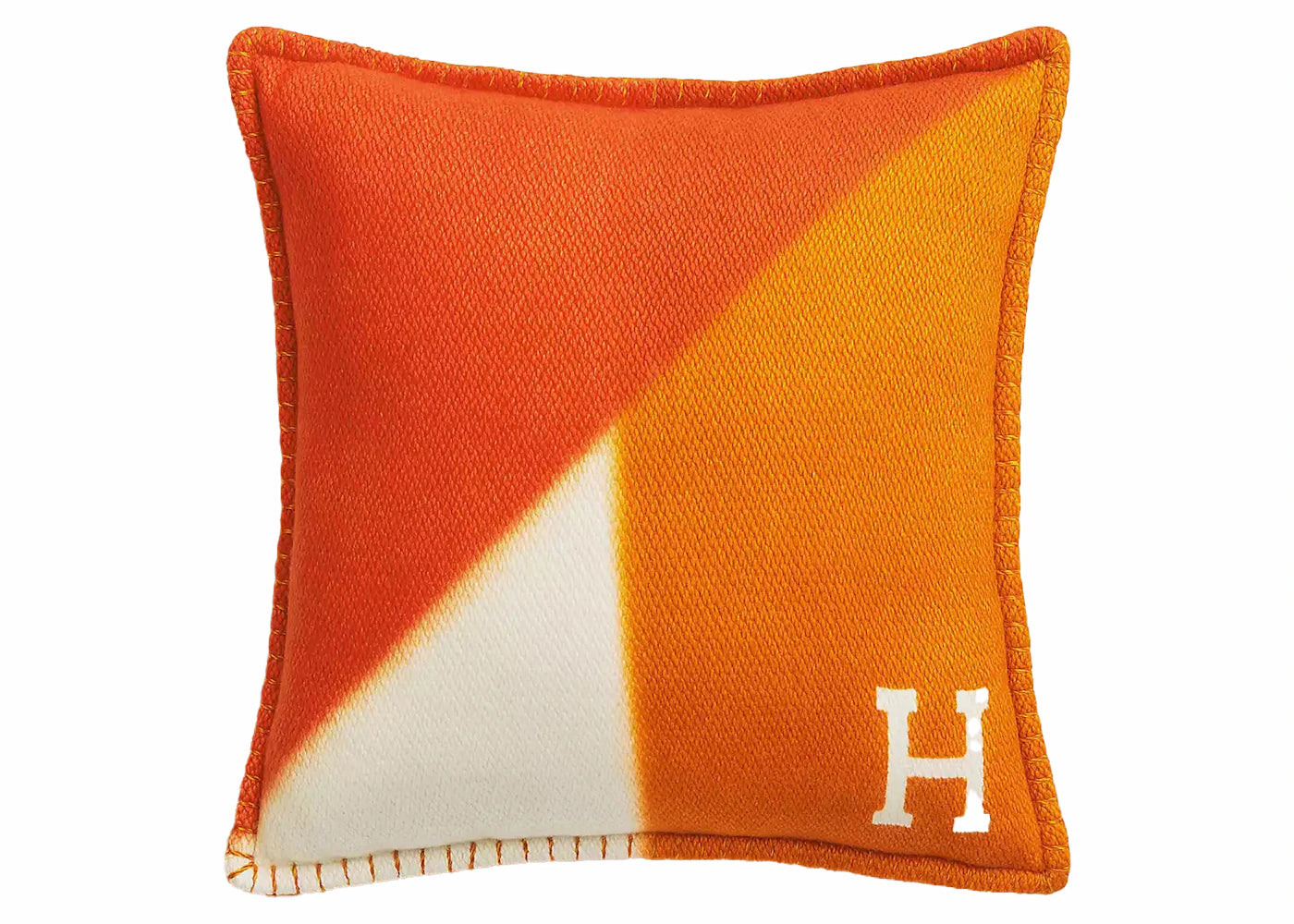 Hermes Avalon Tangram Pillow Coquelicot/Terracotta