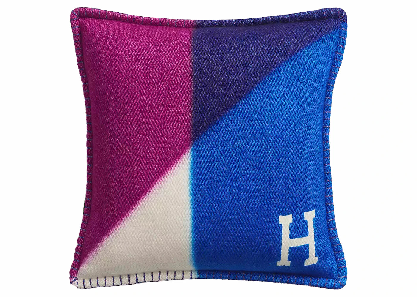 Hermes Avalon Tangram Pillow Pourpre/Outremer