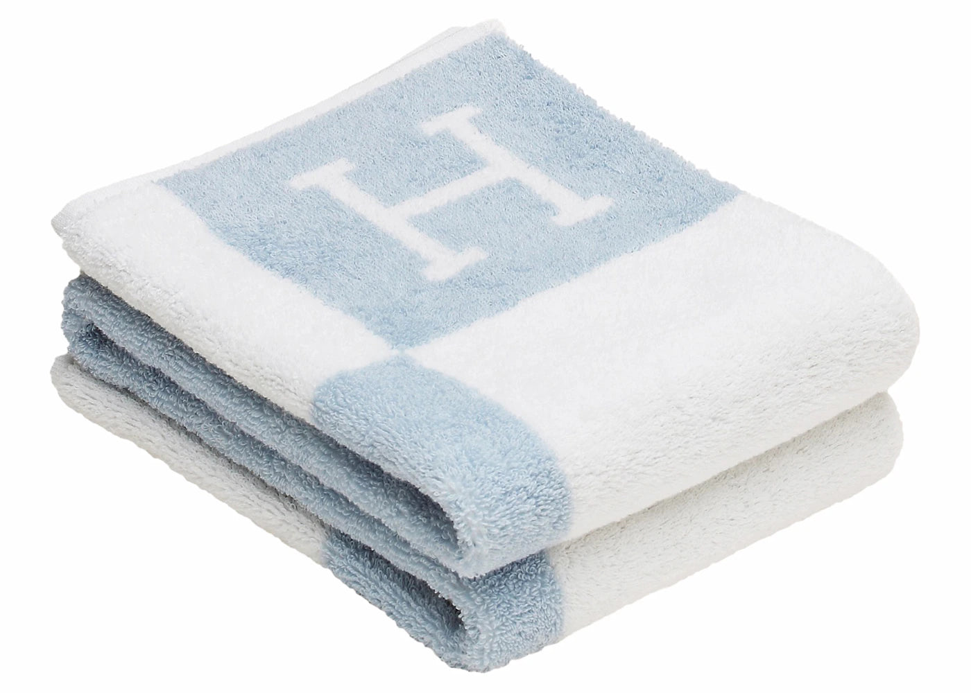 Hermes Avalon Towel Bleu Glacier