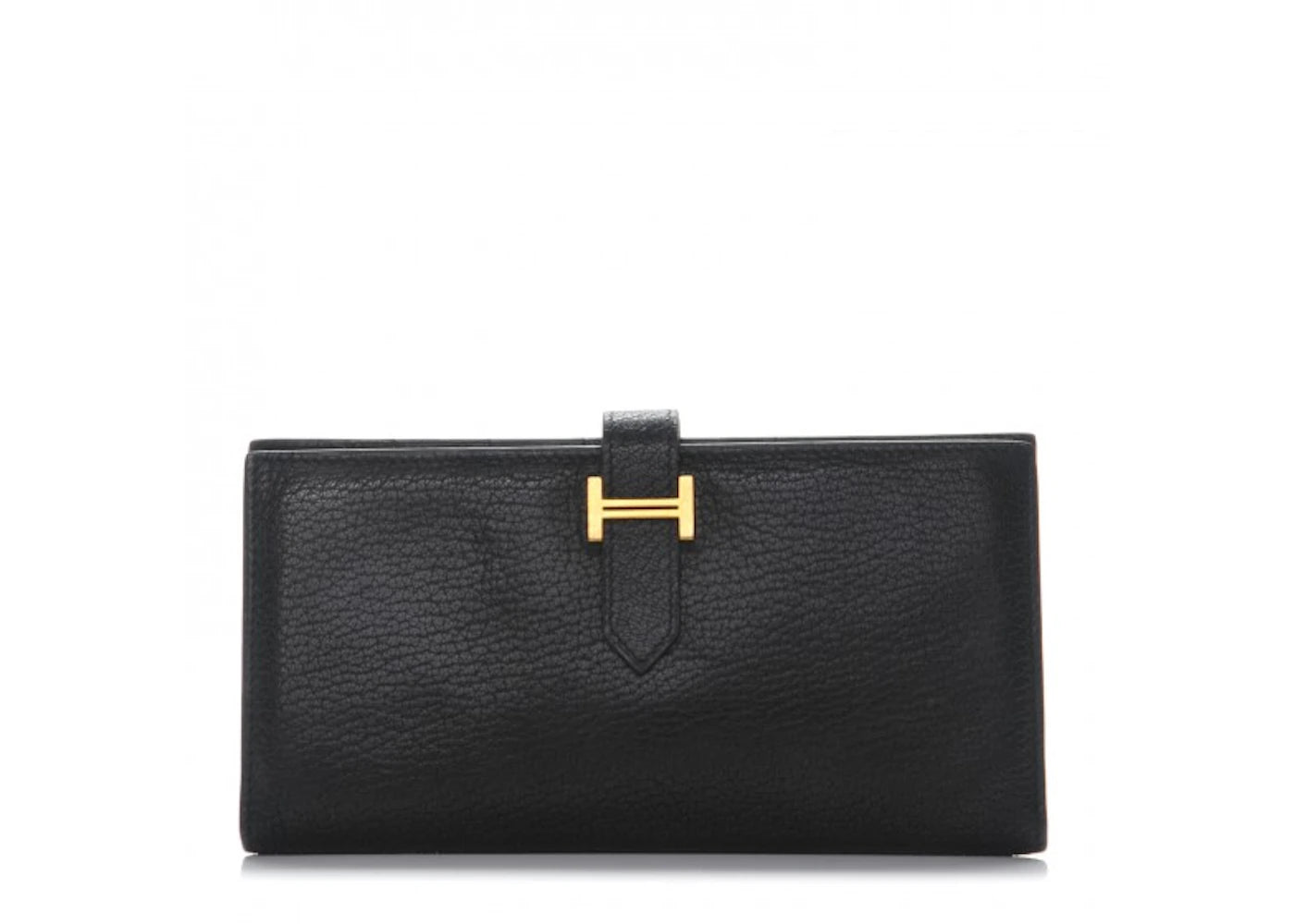 Hermes Bearn Wallet Chevre Mysore Noir