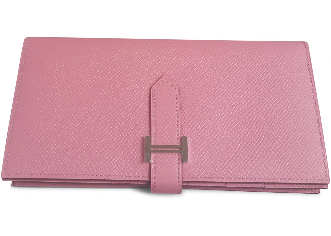 Hermes Bearn Wallet Epsom Palladium Rose Sakura