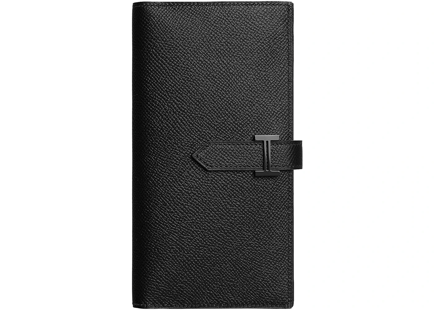 Hermes Bearn Wallet Epsom Calfskin and Black PVD Plated 'H' tab