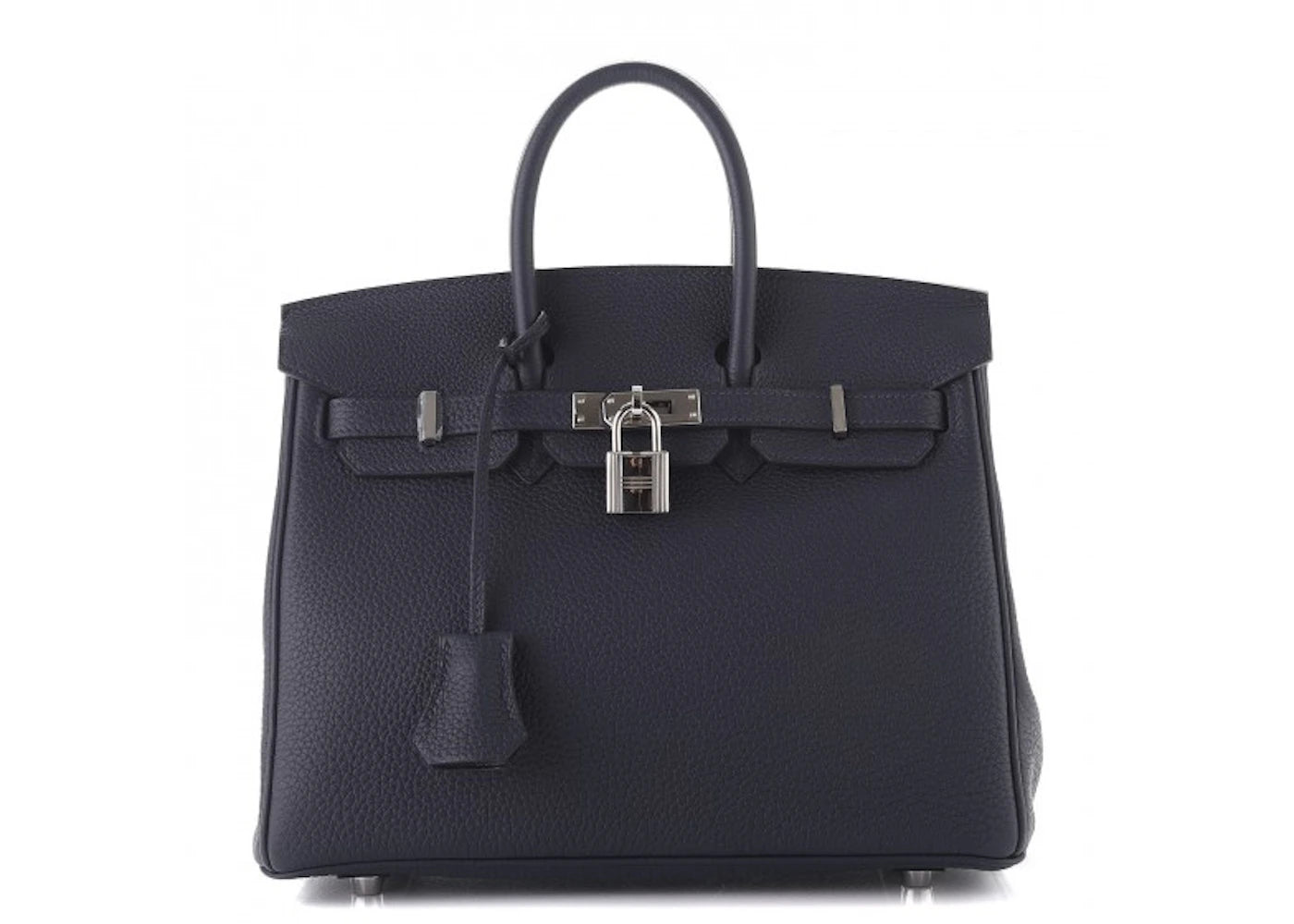 Hermes Birkin Birkin Togo Palladium 25 Bleu Nuit