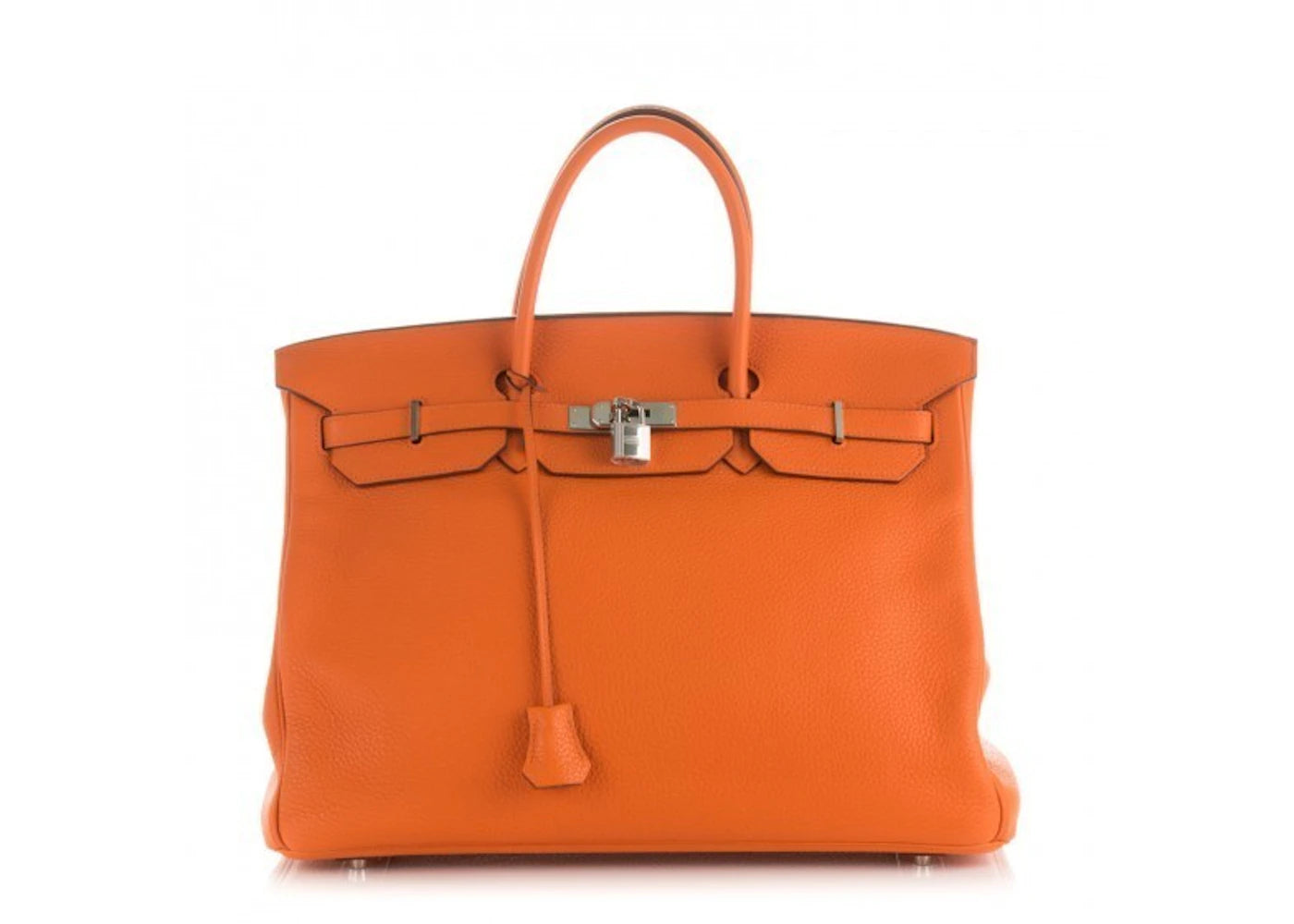 Hermes Birkin Taurillon Clemence 40 Orange