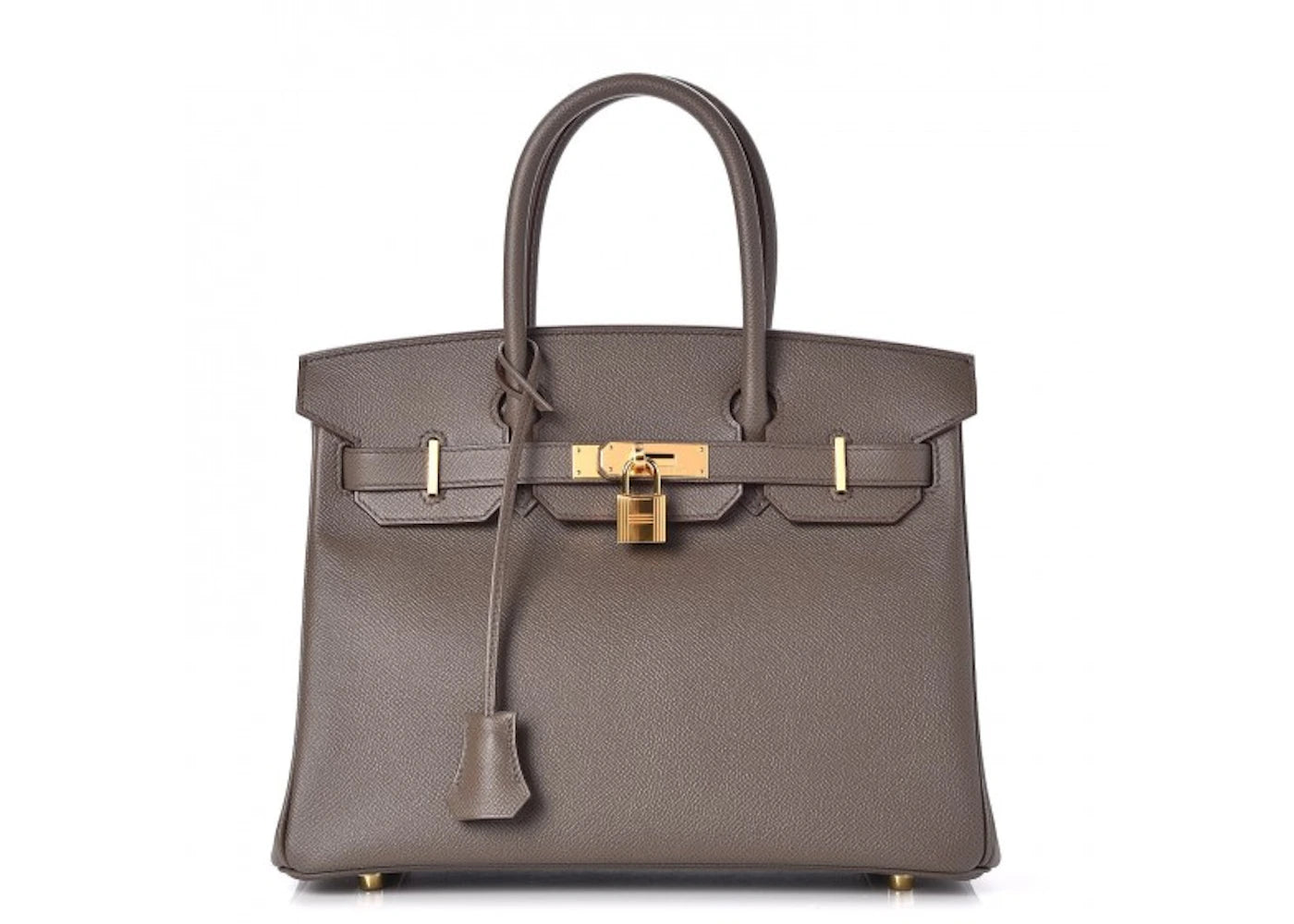 Hermes Birkin Epsom Gold Plated 30 Etain