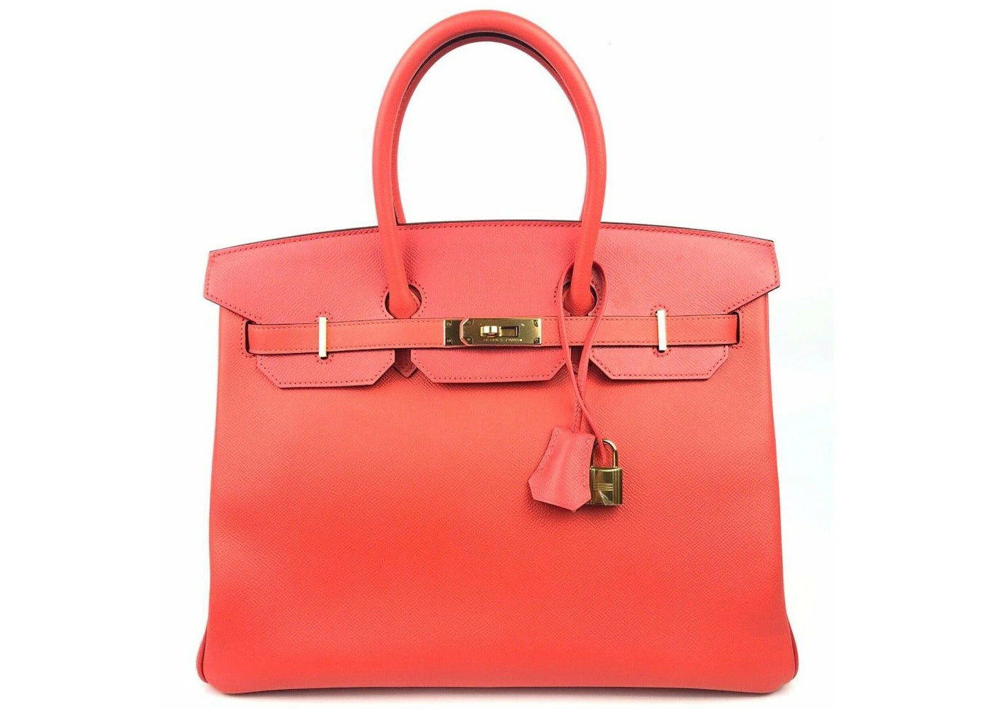 Hermes Birkin Epsom Gold-tone 35 Rose Jaipur