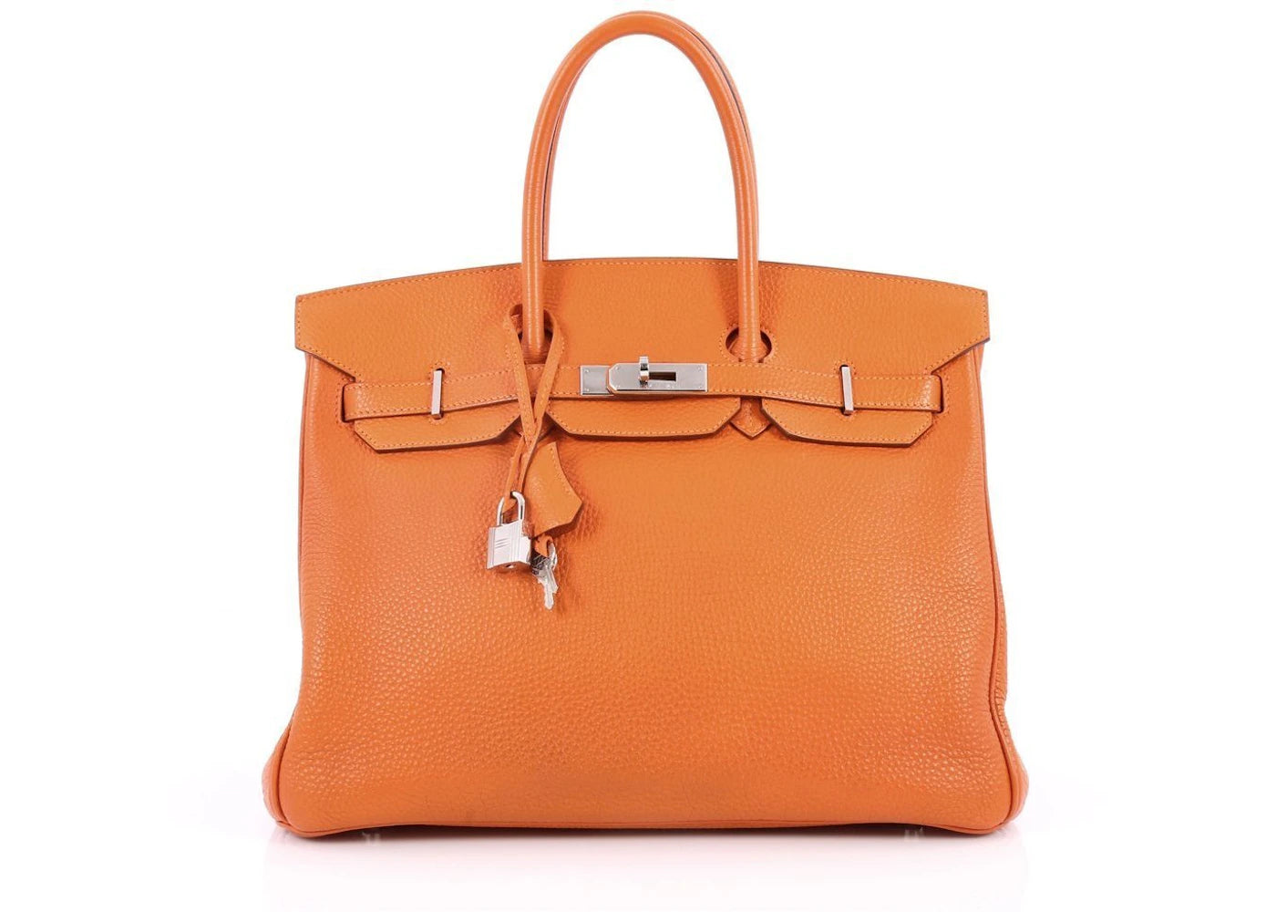 Hermes Birkin Togo Palladium 35 Orange