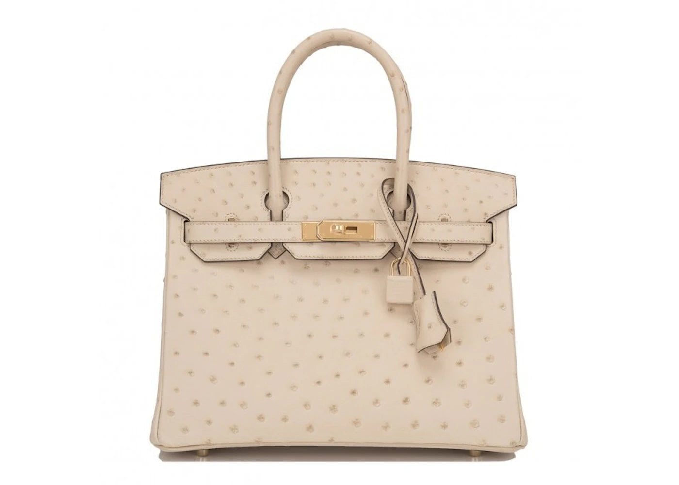 Hermes Birkin Ostrich 30 Parchement