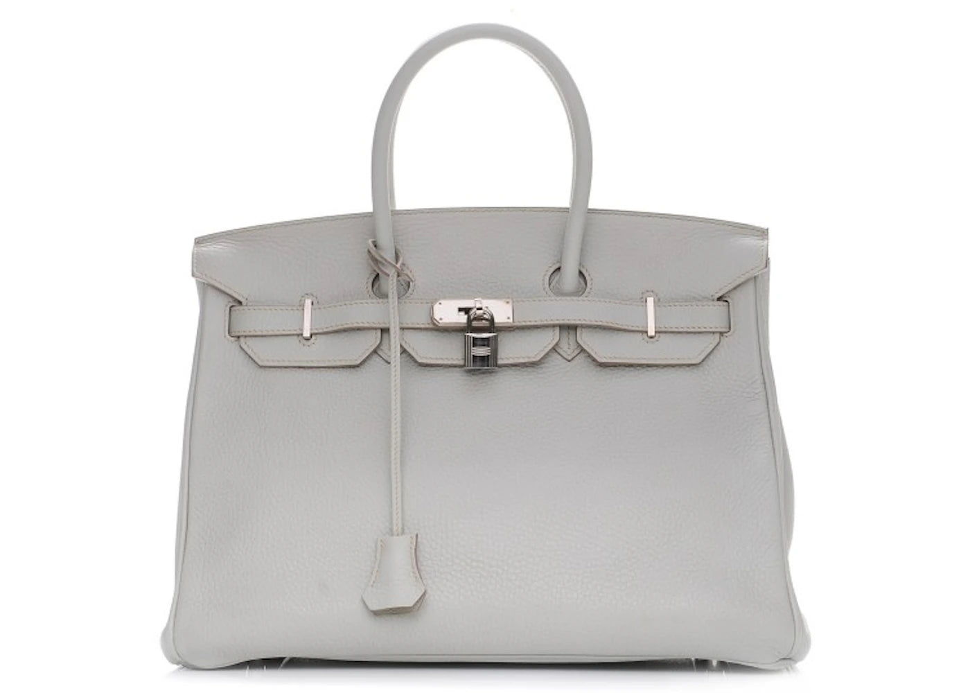 Hermes Birkin Taurillon Clemence 35 Gris Perle