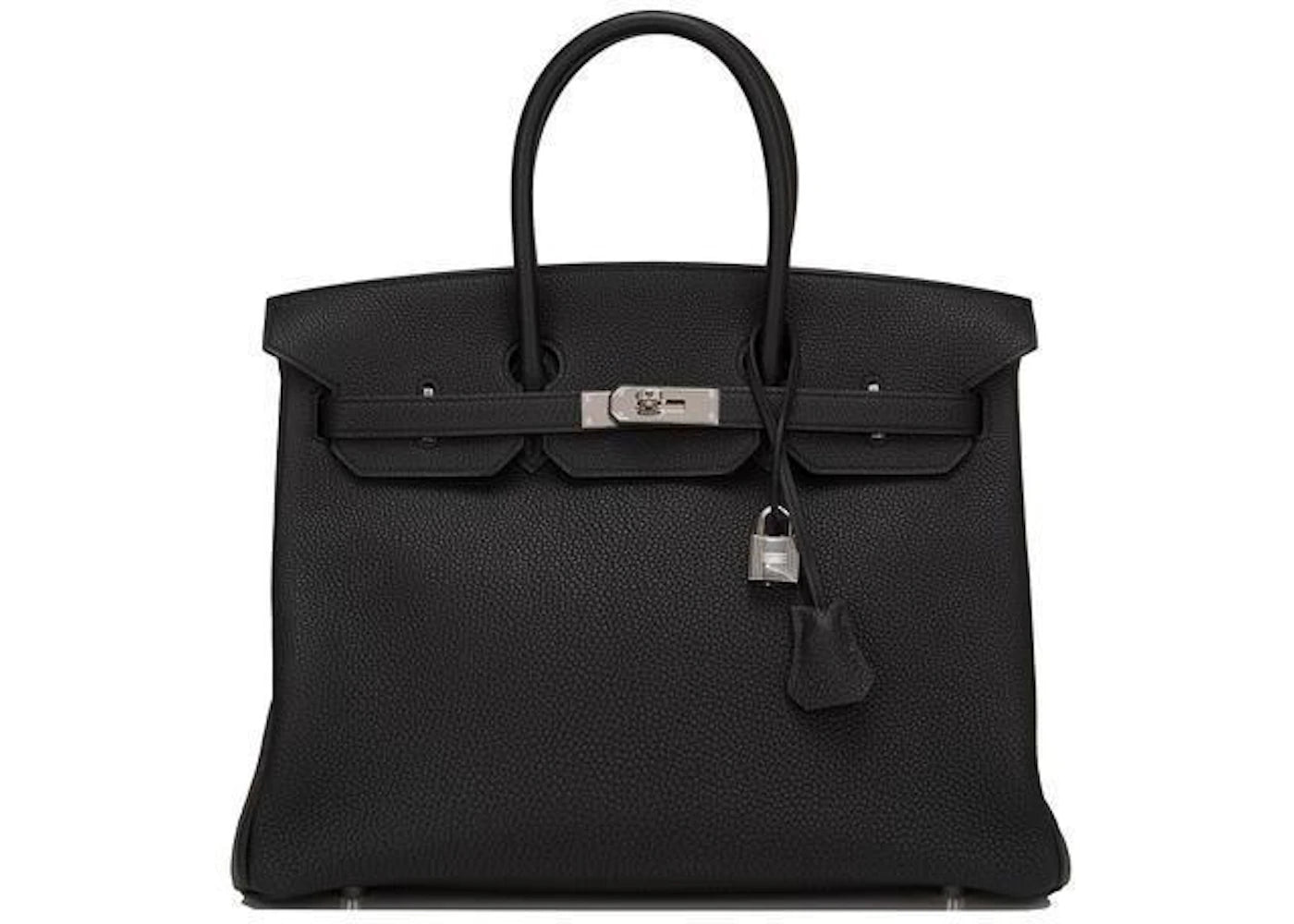 Hermes Birkin Togo 35 Silver-tone Noir