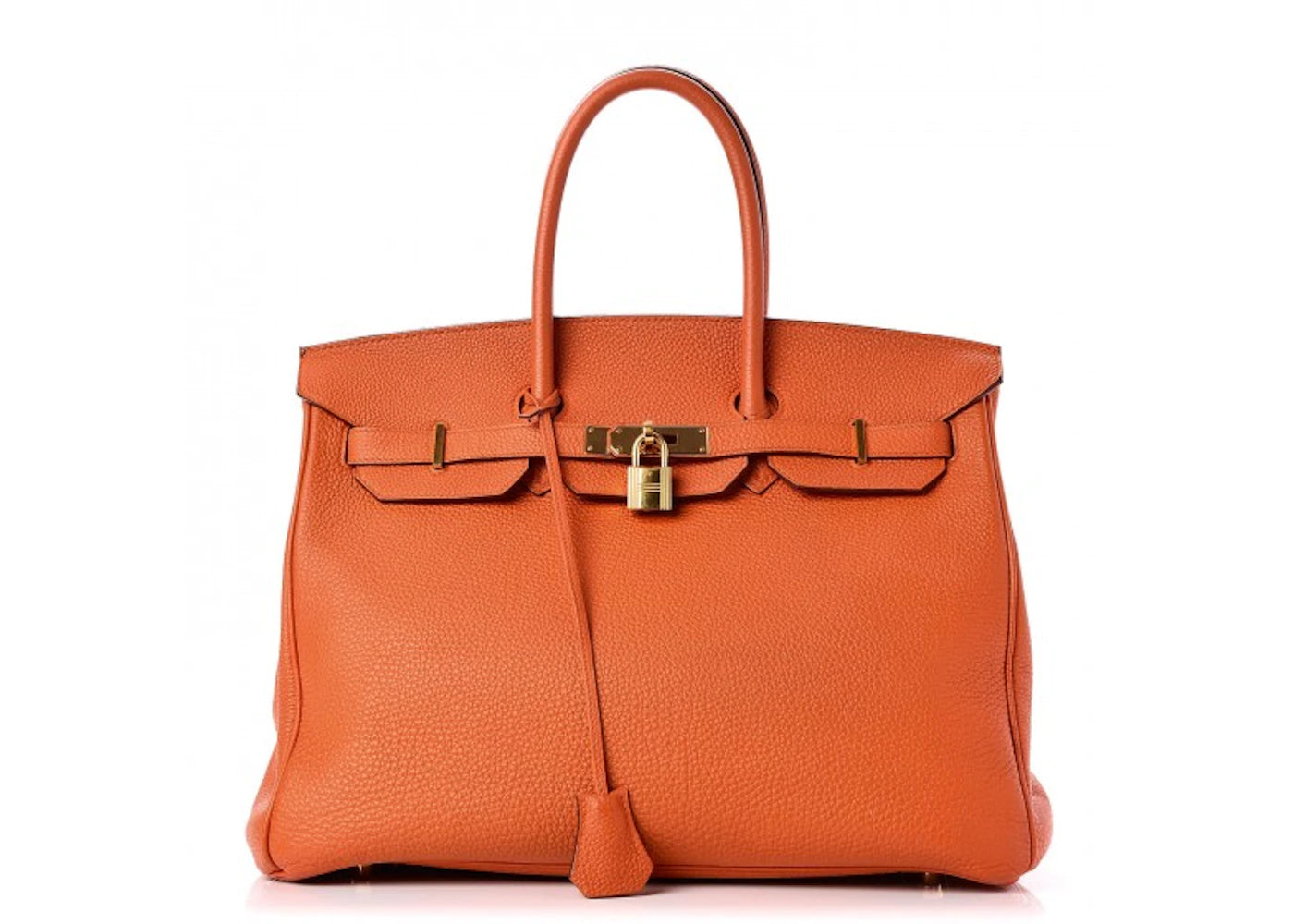 Hermes Birkin Togo 35 Orange Gold