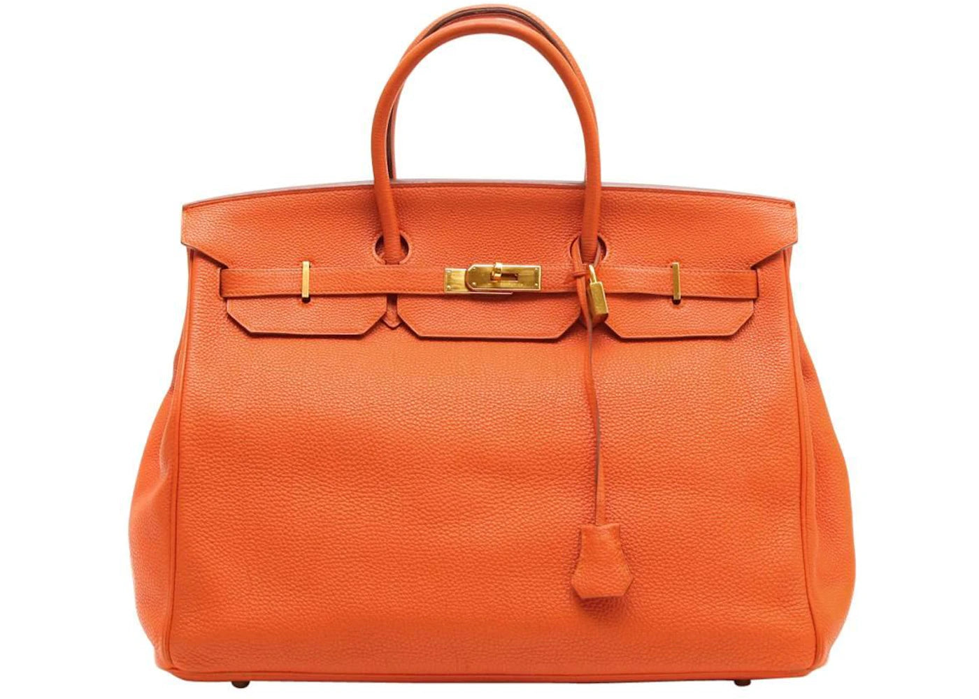 Hermes Birkin Togo 40 Gold-tone Orange