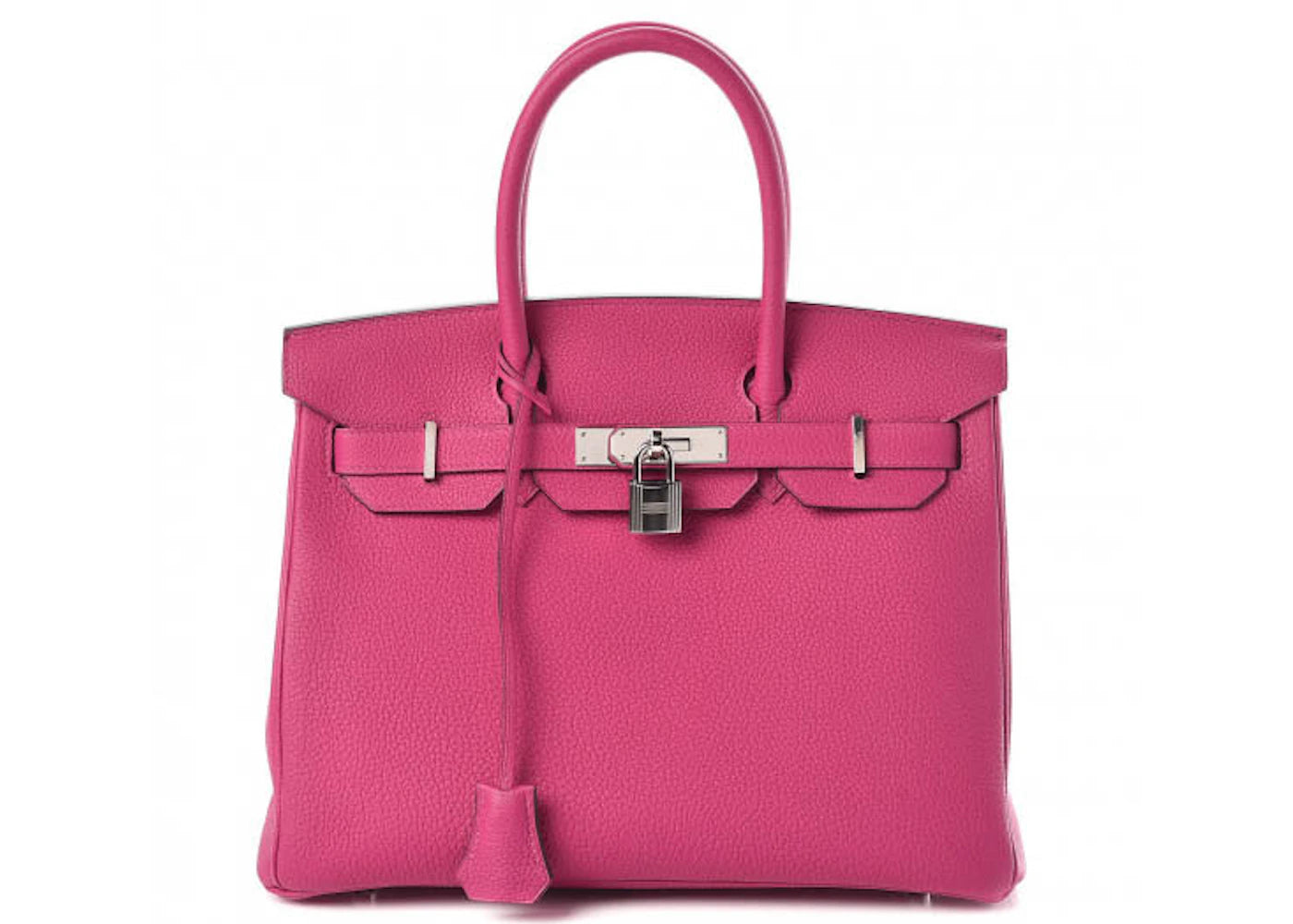 Hermes Birkin Togo Palladium 30 Rose Pourpre