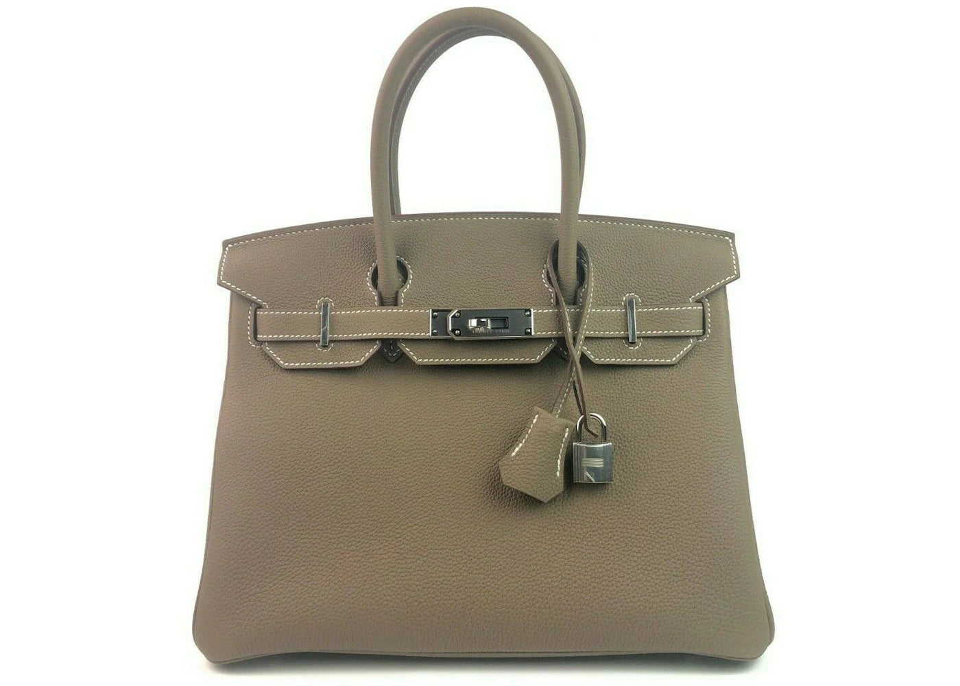 Hermes Birkin Togo Palladium-tone 30 Etoupe