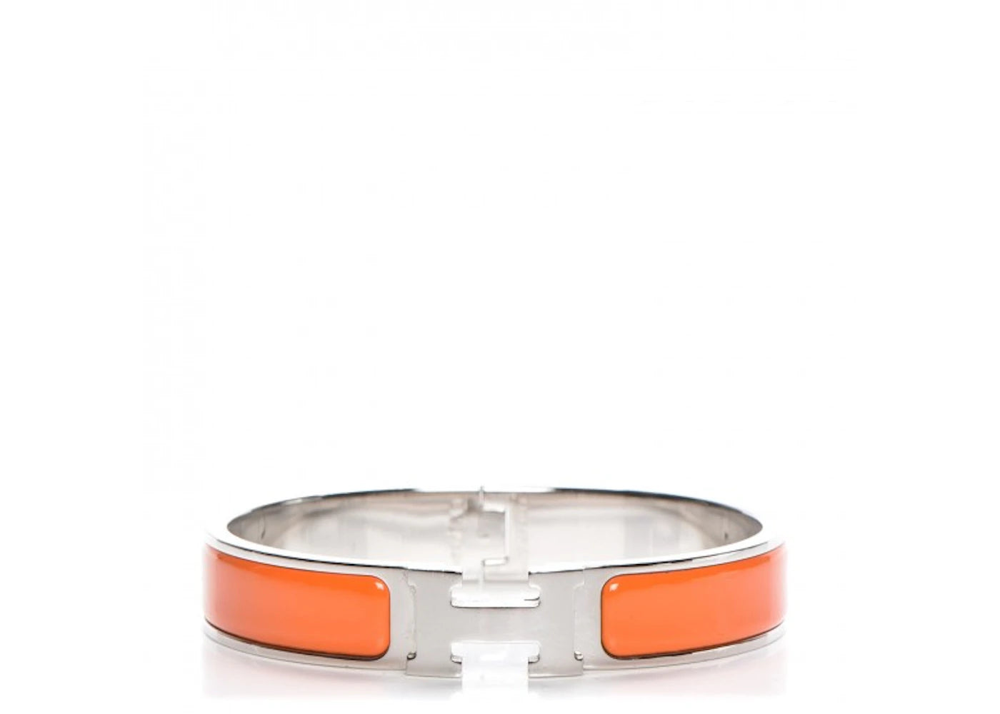 Hermes Bracelet Narrow Clic Clac H Enamel GM Orange