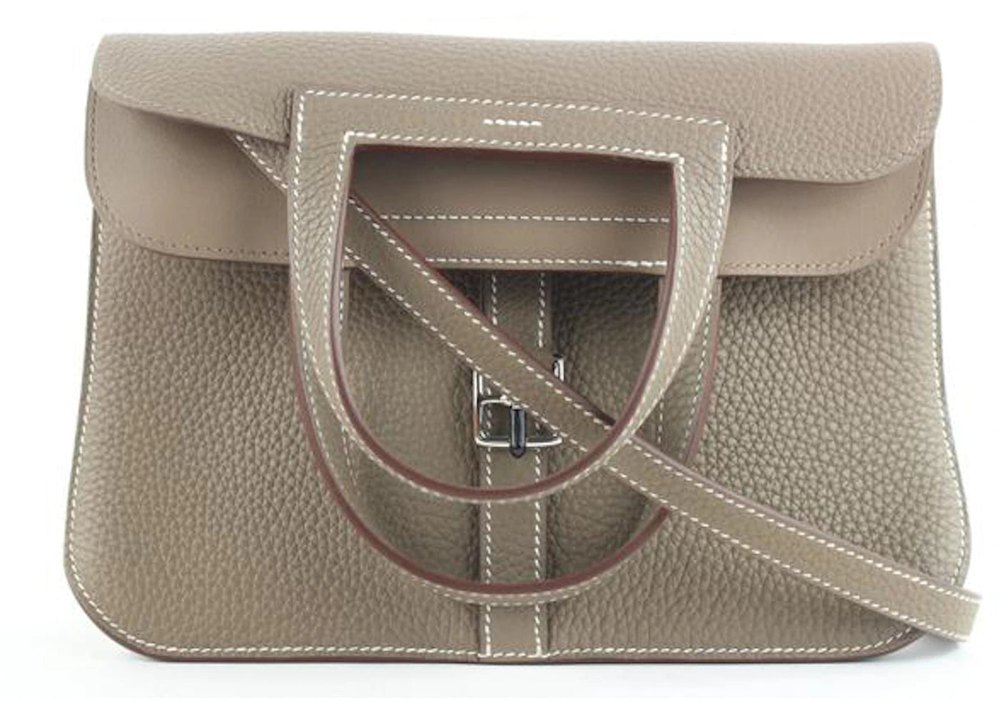 Hermes Clemence Crossbody Etoupe