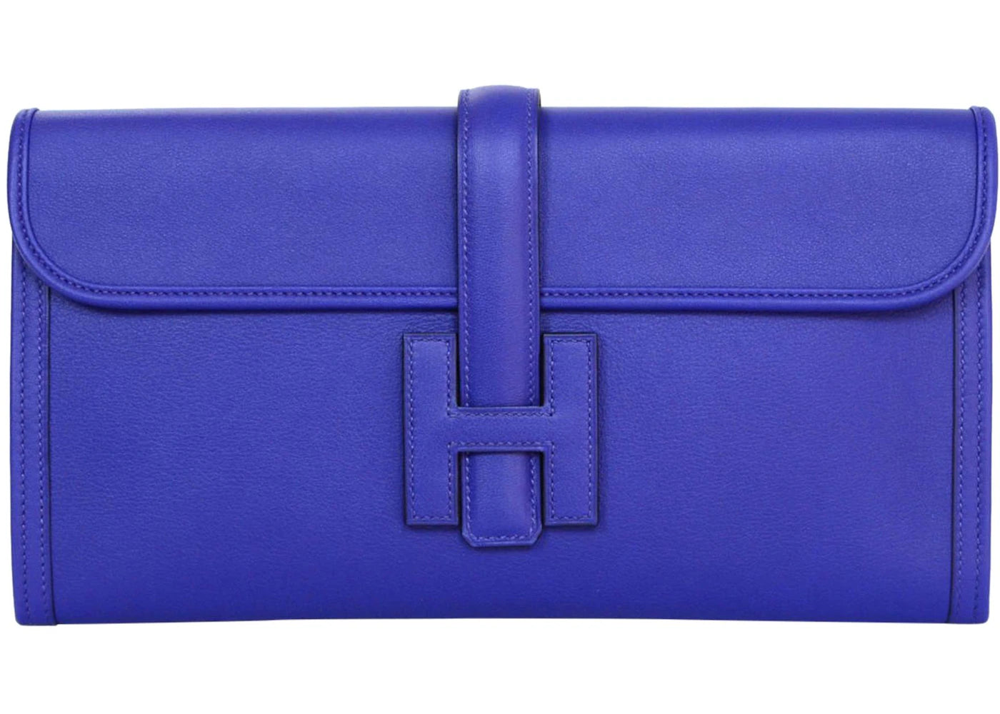 Hermes Jige Elan Clutch Swift 29 Bleu Electrique