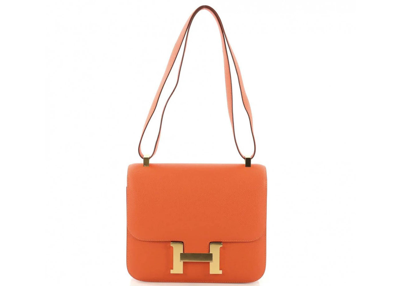 Hermes Constance Epsom Gold Plated 24 Orange