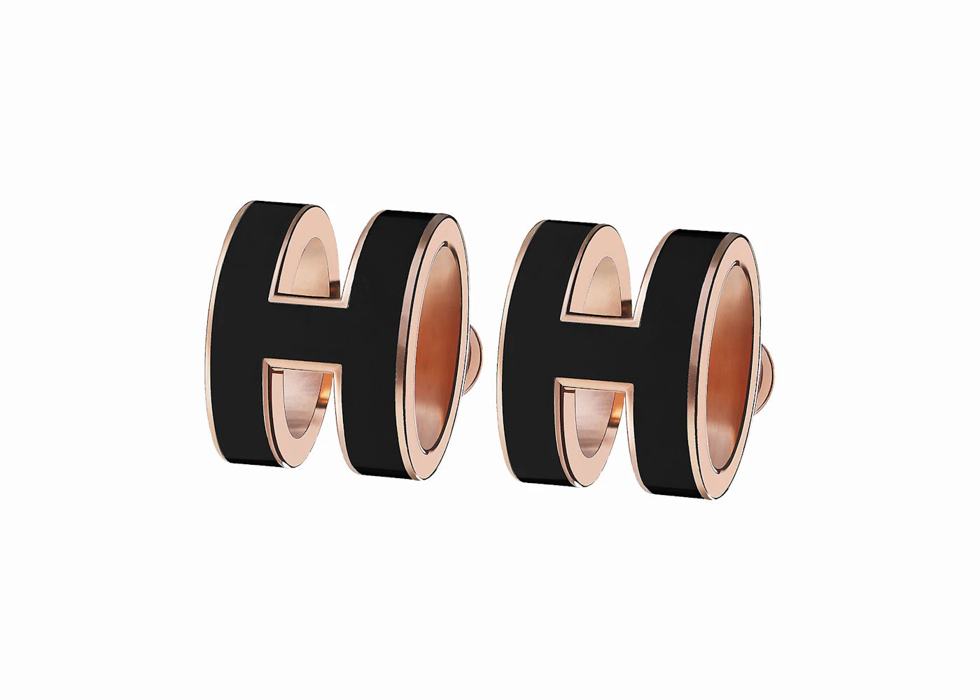 Hermes Earrings Pop H Noir