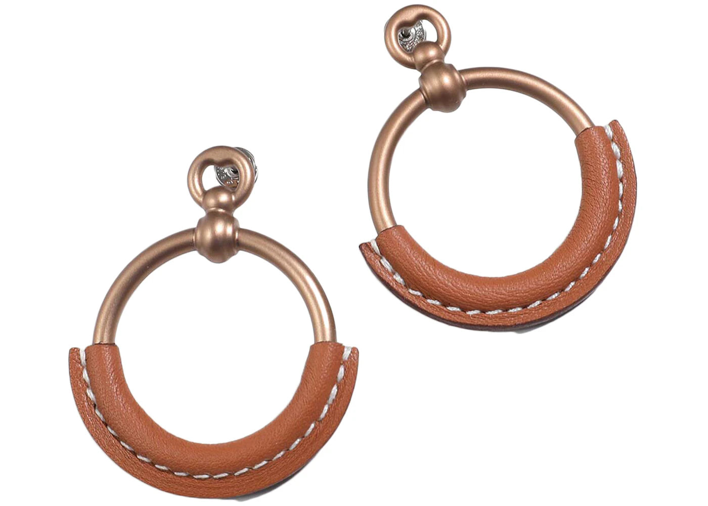 Hermes Earrings Small Model Loop Gold