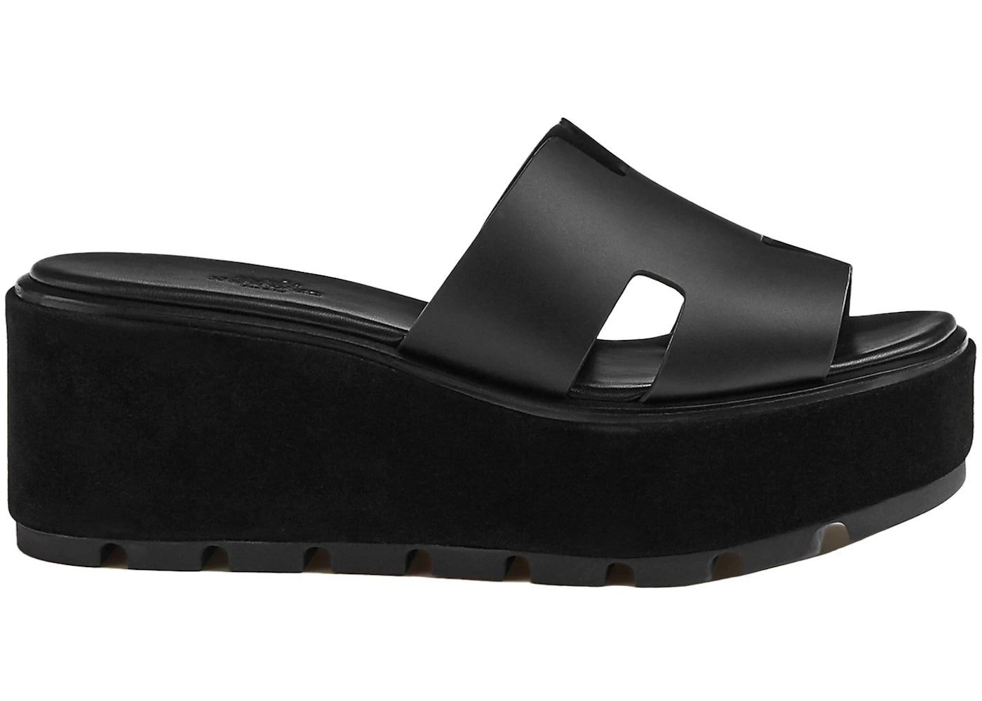 Hermes Eze 30 Sandal Noir Leather