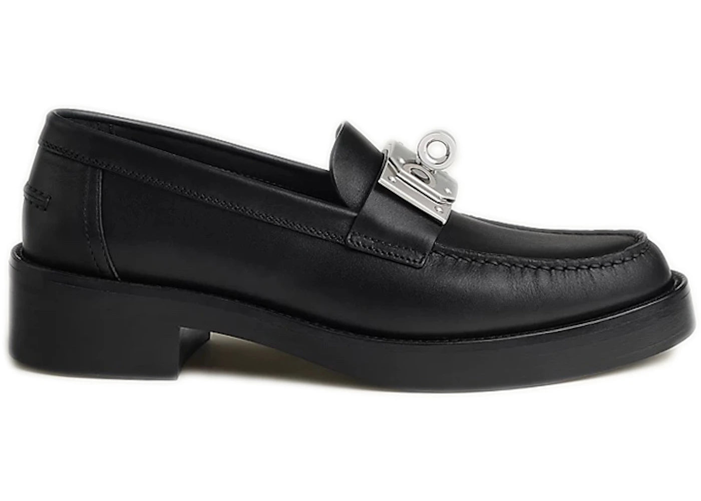 Hermes Hot Loafer Noir Calfskin Leather