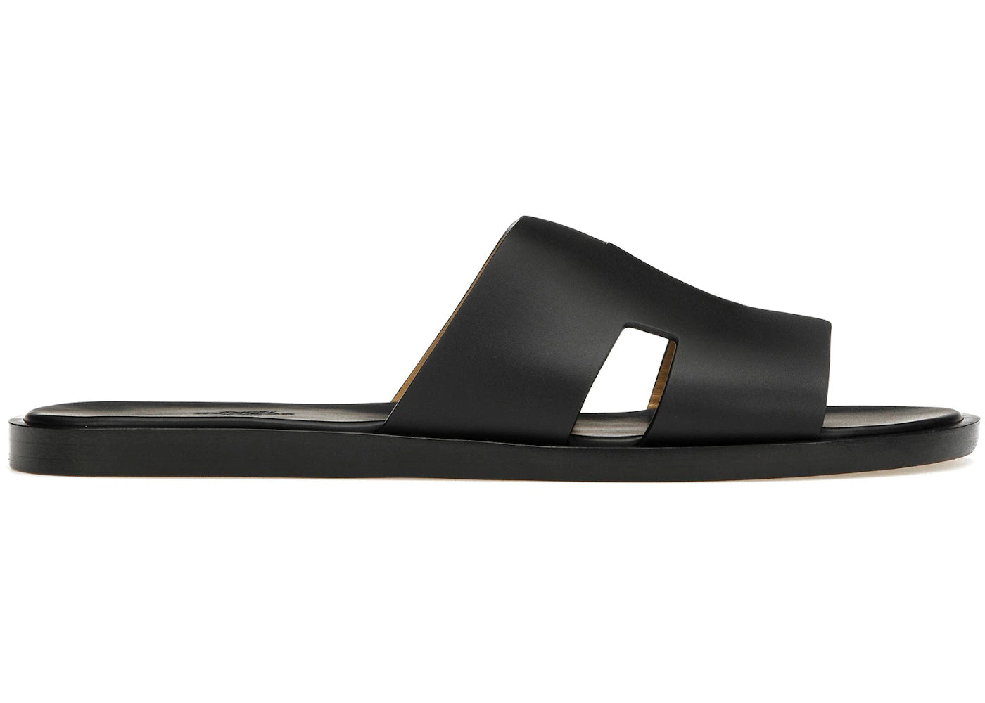 Hermes Izmir Sandal Noir Smooth Calfskin Leather