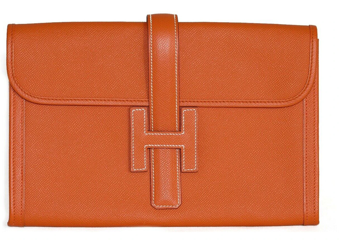 Hermes Jige Clutch Epsom PM Orange