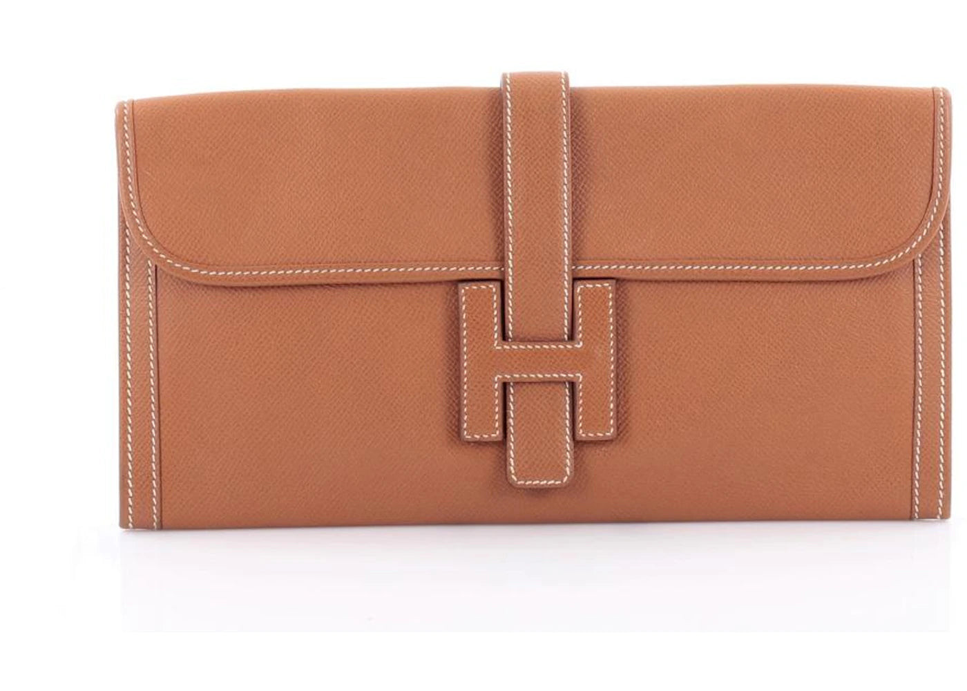 Hermes Jige Elan Clutch 29 Gold