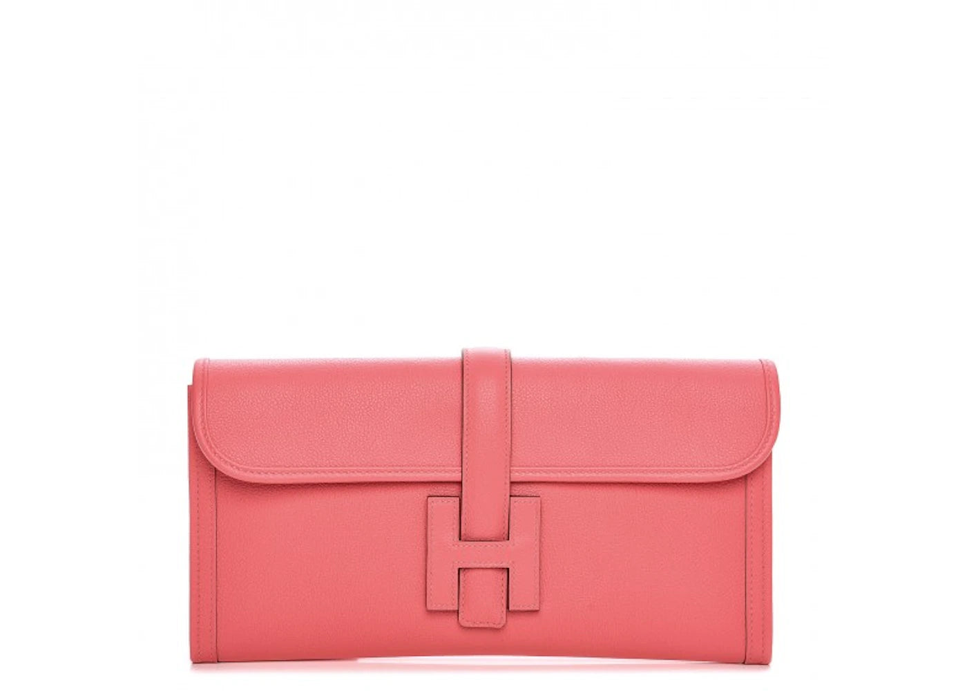 Hermes Jige Elan Clutch Evercolor 29 Rose Azalee