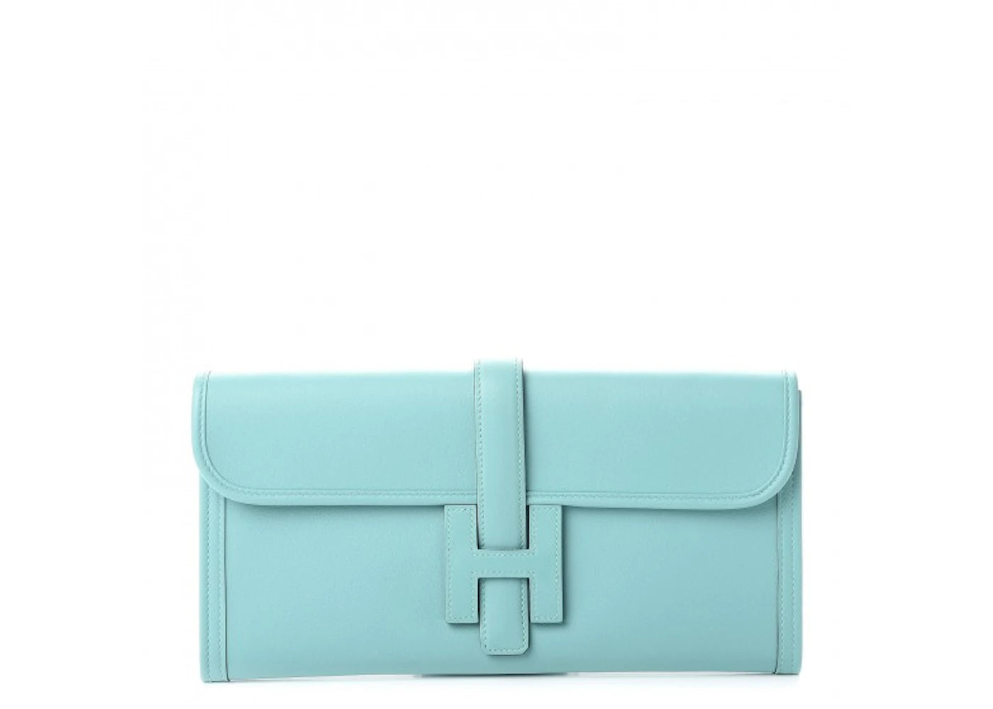 Hermes Jige Elan Clutch Swift 29 Bleu Atoll