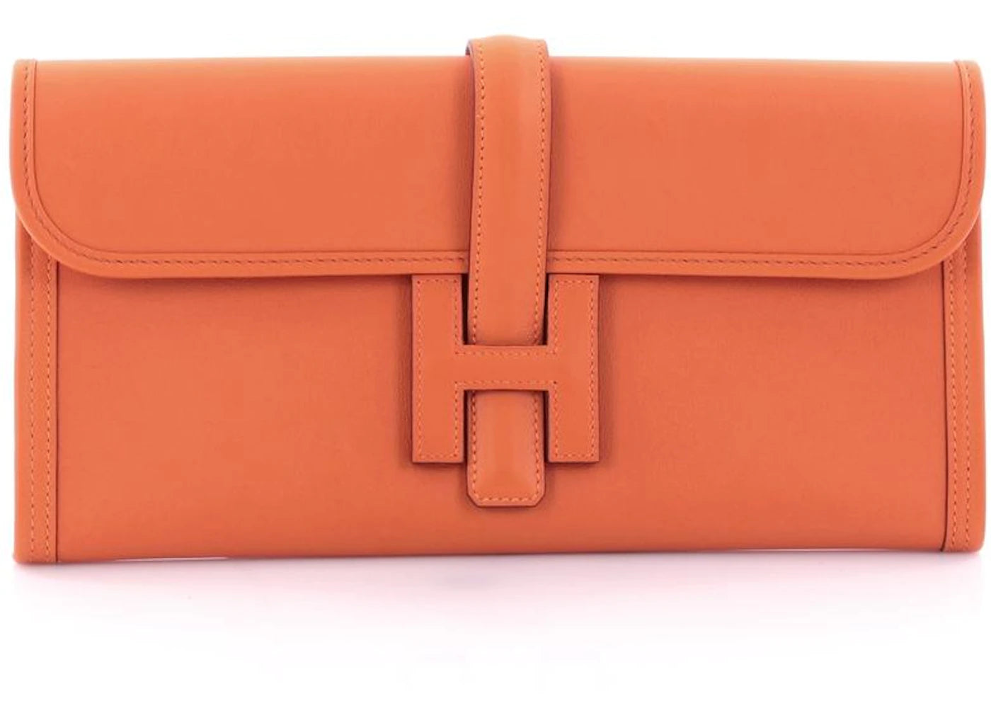 Hermes Jige Elan Clutch Swift 29 Orange