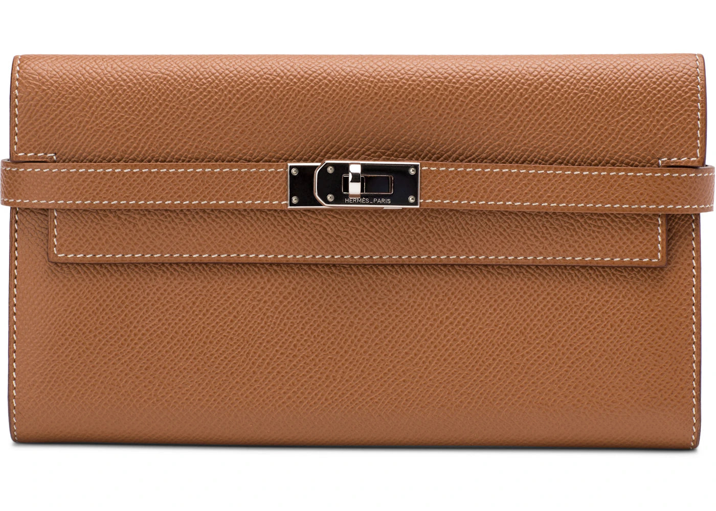 Hermes Kelly Classic Wallet Epsom Gold