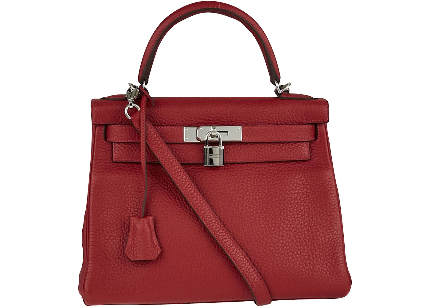 Hermes Kelly Retourne Clemence 28 Rouge Casaque