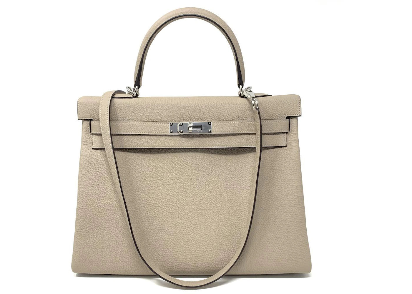 Hermes Kelly Retourne 35 Gris Tourertelle