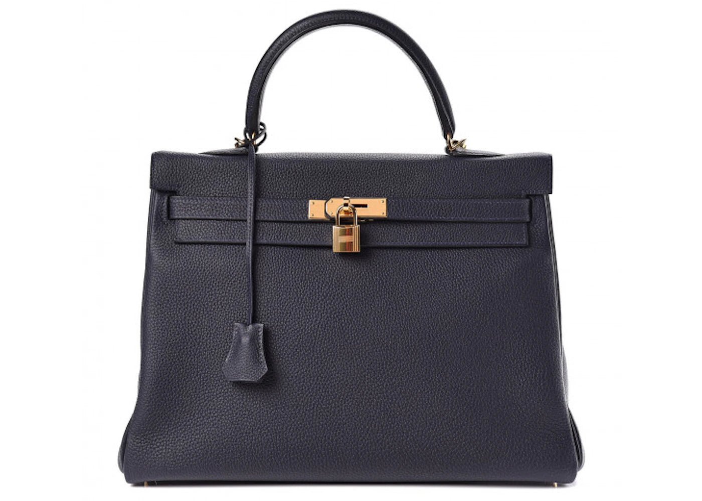 Hermes Kelly Retourne 35 Togo Bleu Nuit