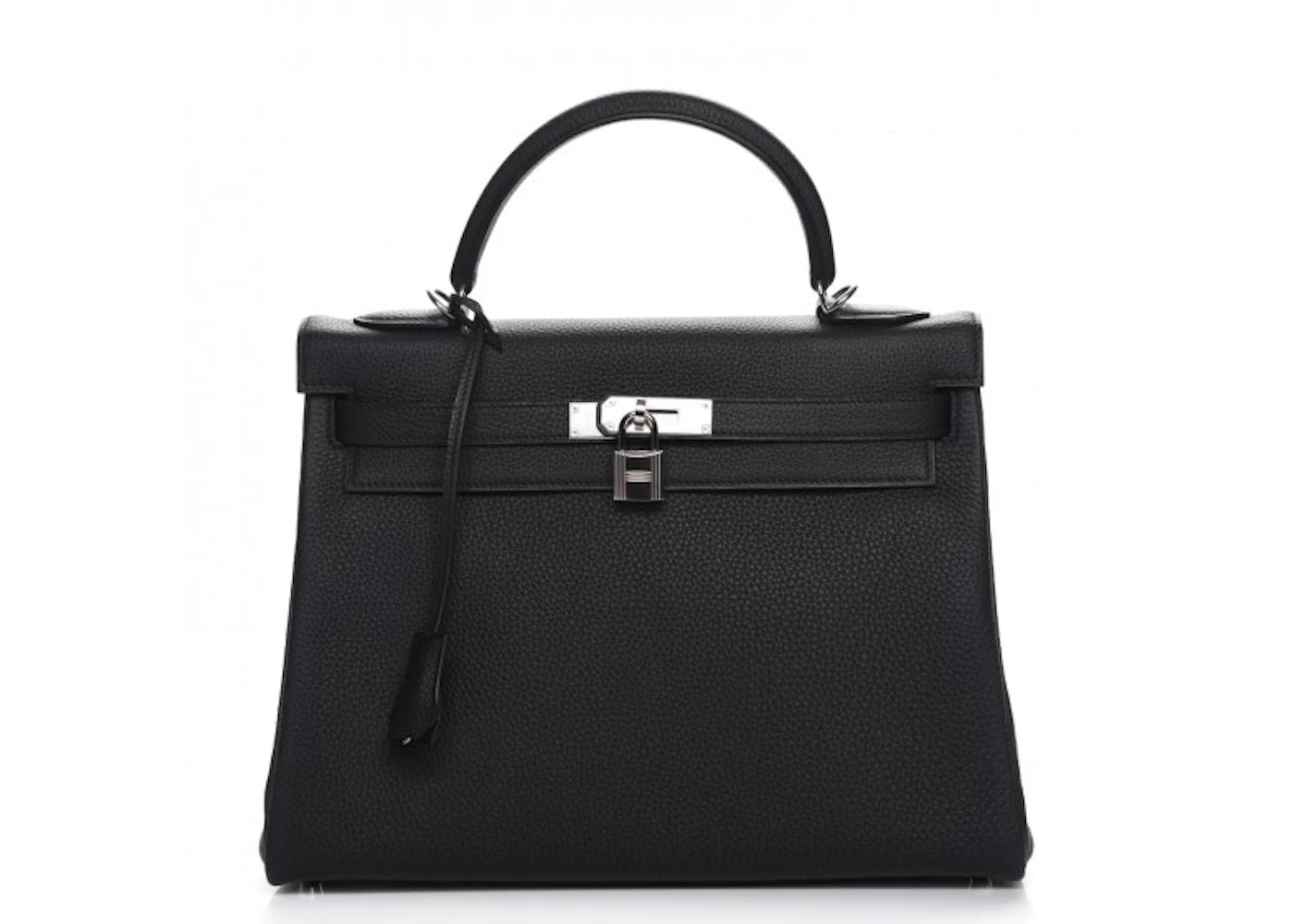 Hermes Kelly Retourne Togo Palladium 32 Noir