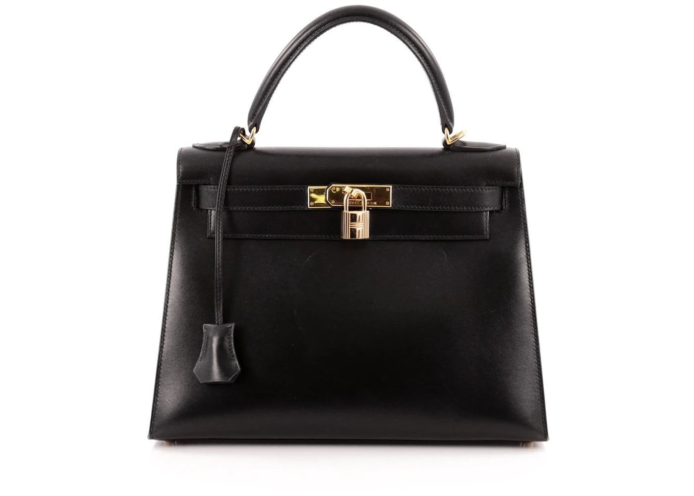 Hermes Kelly Sellier Box Calf 28 Noir