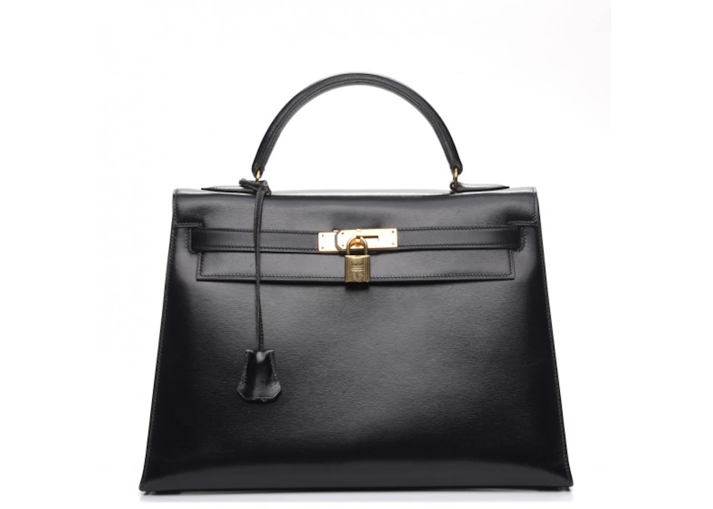 Hermes Kelly Sellier Box Calf 32 Noir