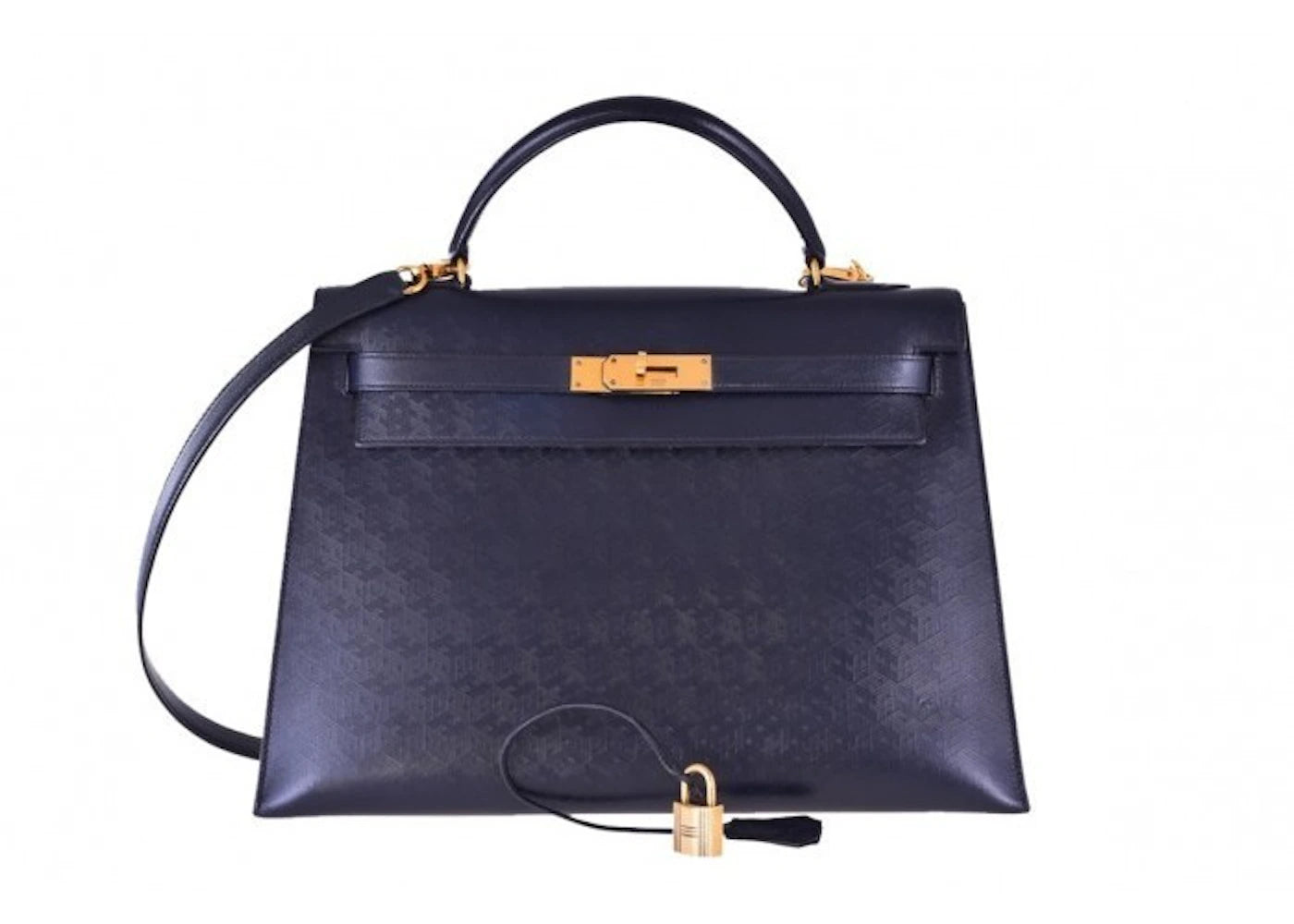 Hermes Kelly Sellier Monogram 32 Indigo